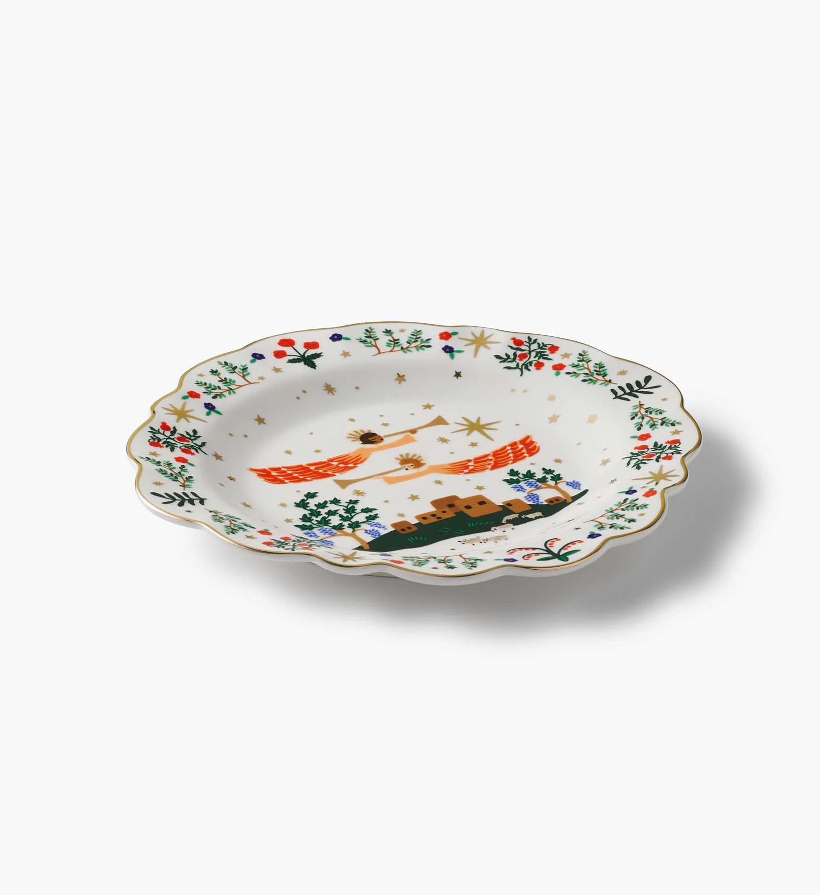 Porcelain Dessert Plate Set - Nativity