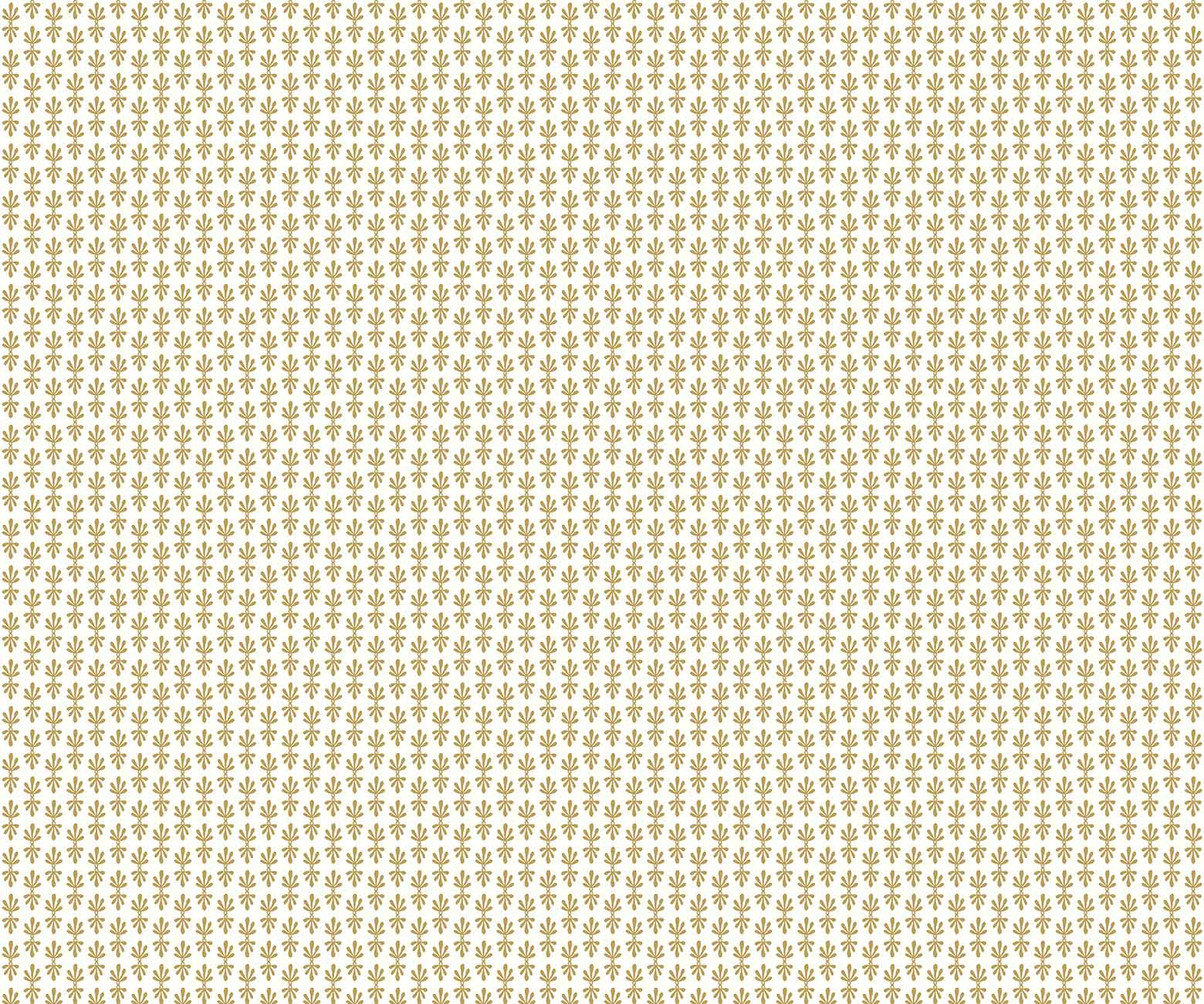 Petal Wallpaper - White & Metallic Gold