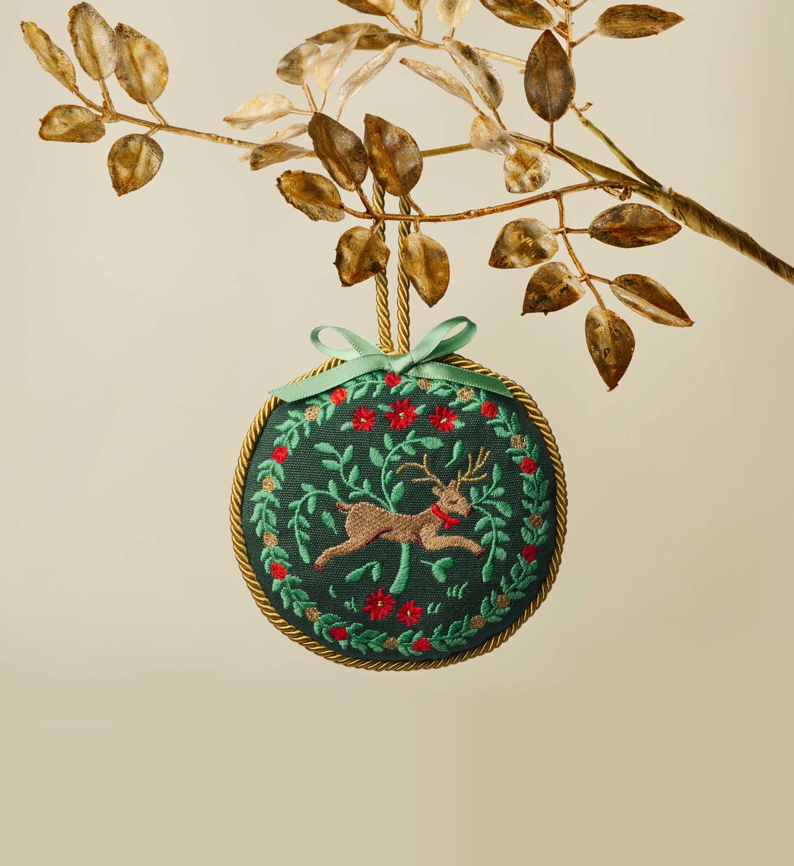 Embroidered Ornament Set - Christmastide