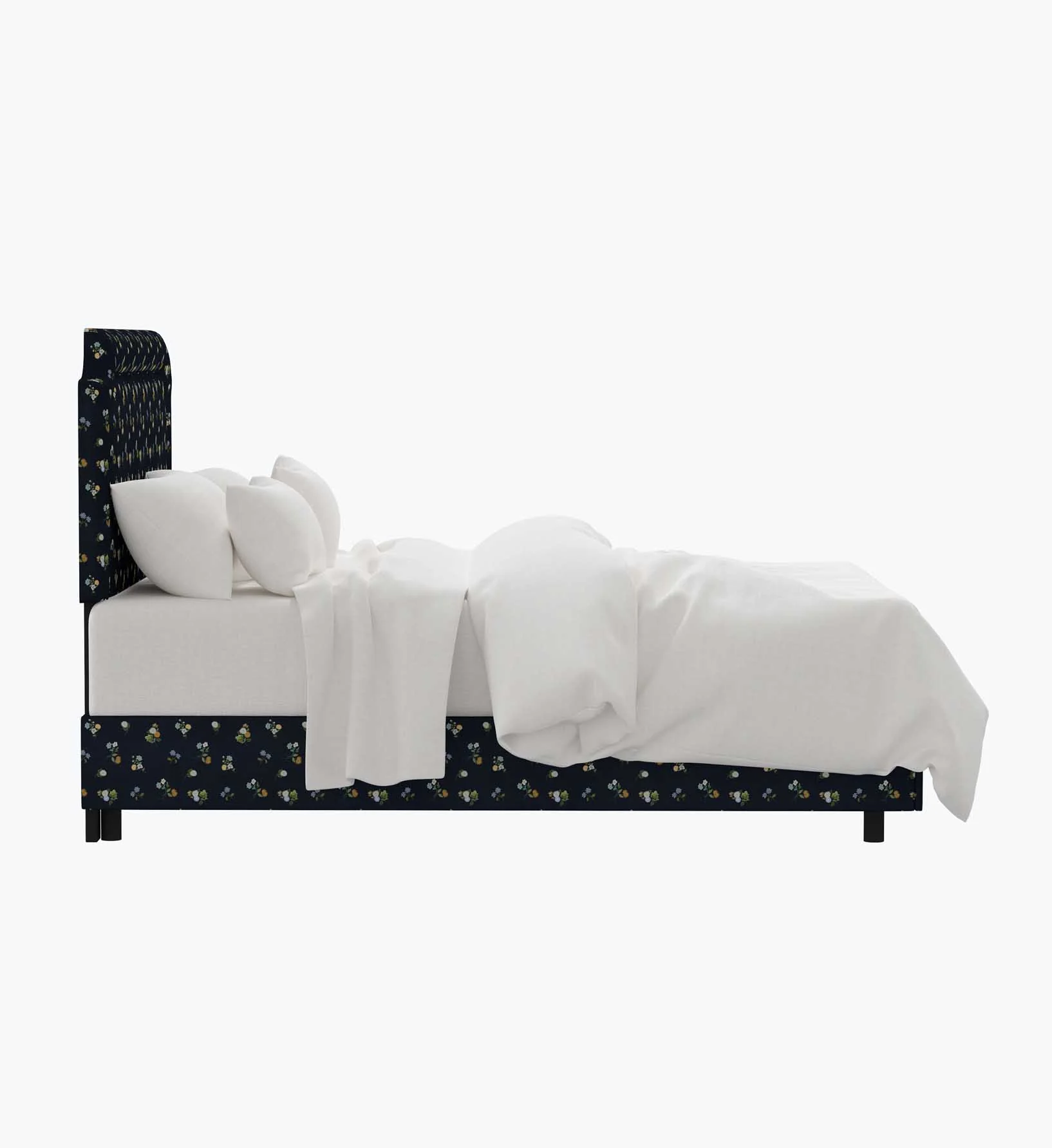 Hampton Bed - Ditsy Dahlia Navy