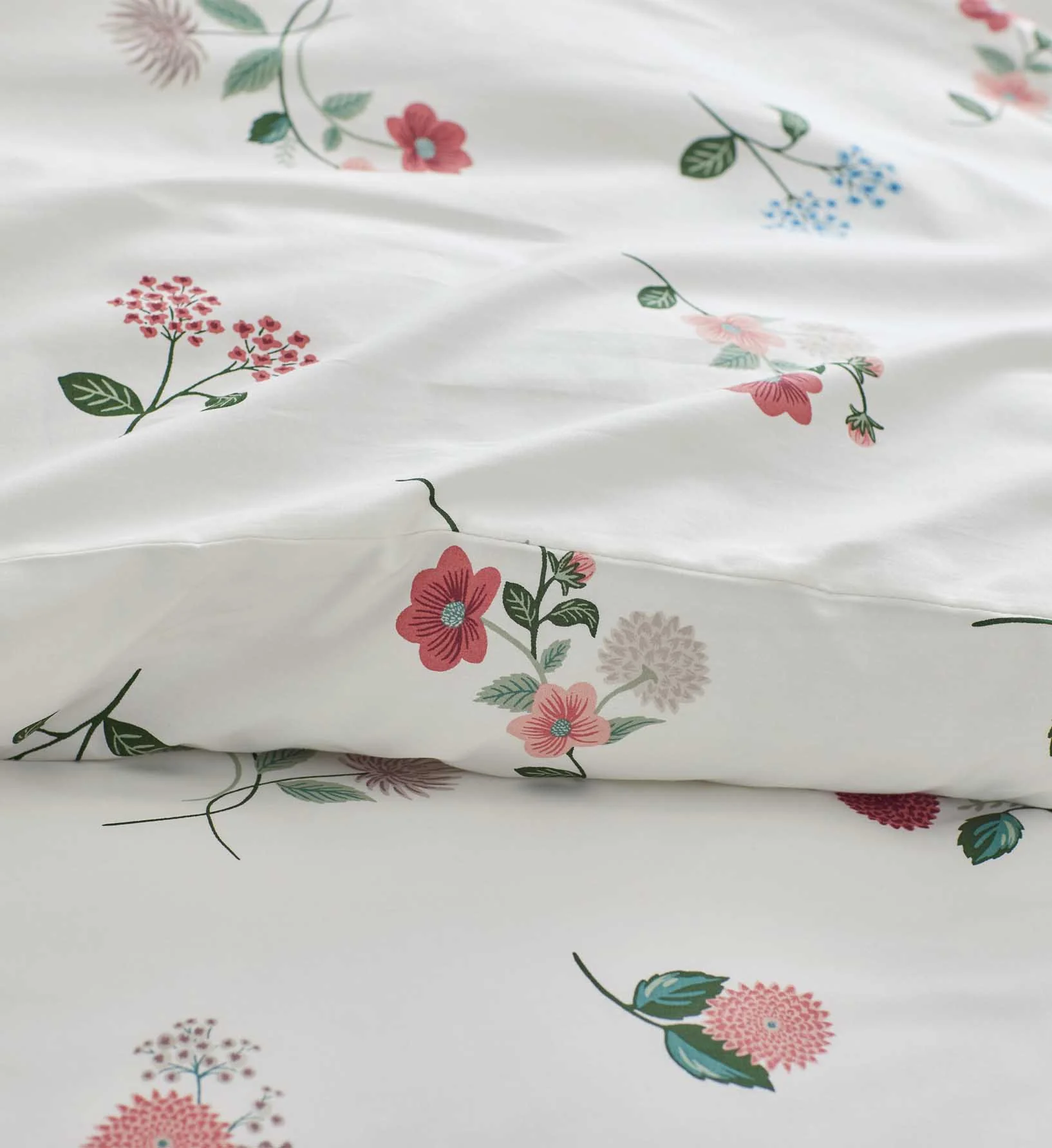 Percale Comforter - Ditsy Dahlia Ivory