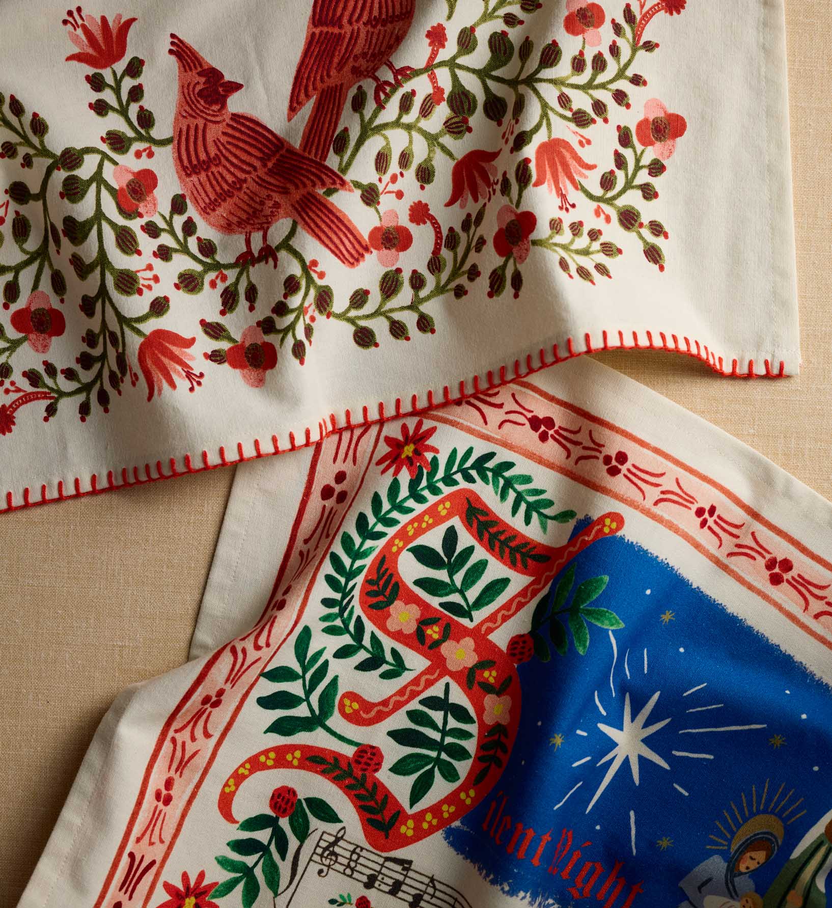 Holiday Tea Towel - Christmas Carols