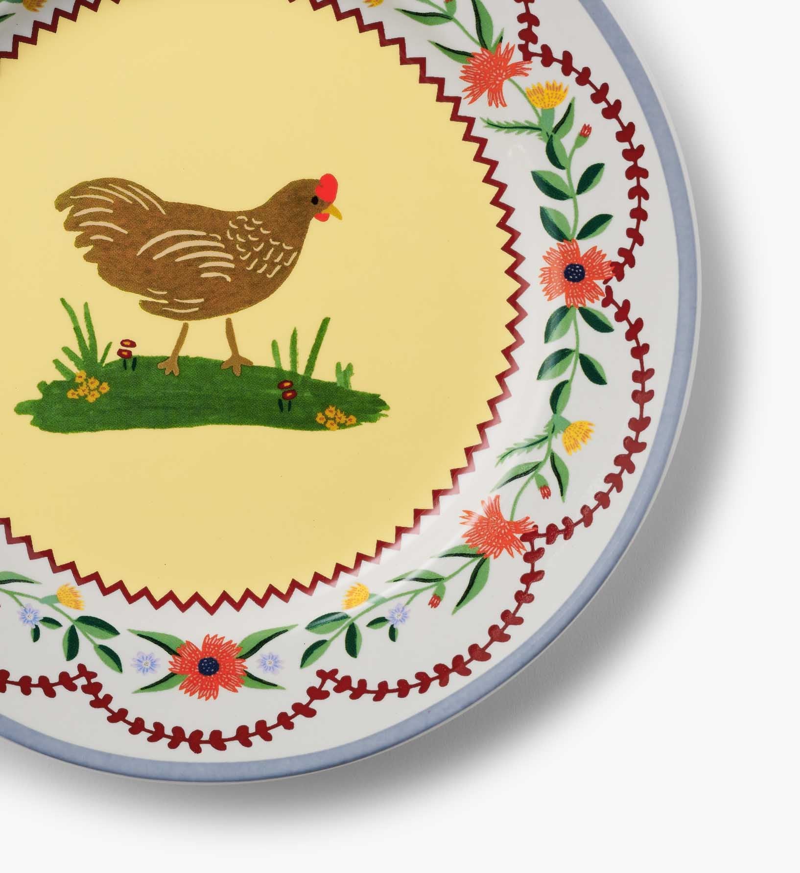 Porcelain Dessert Plate Set - Home Sweet Home