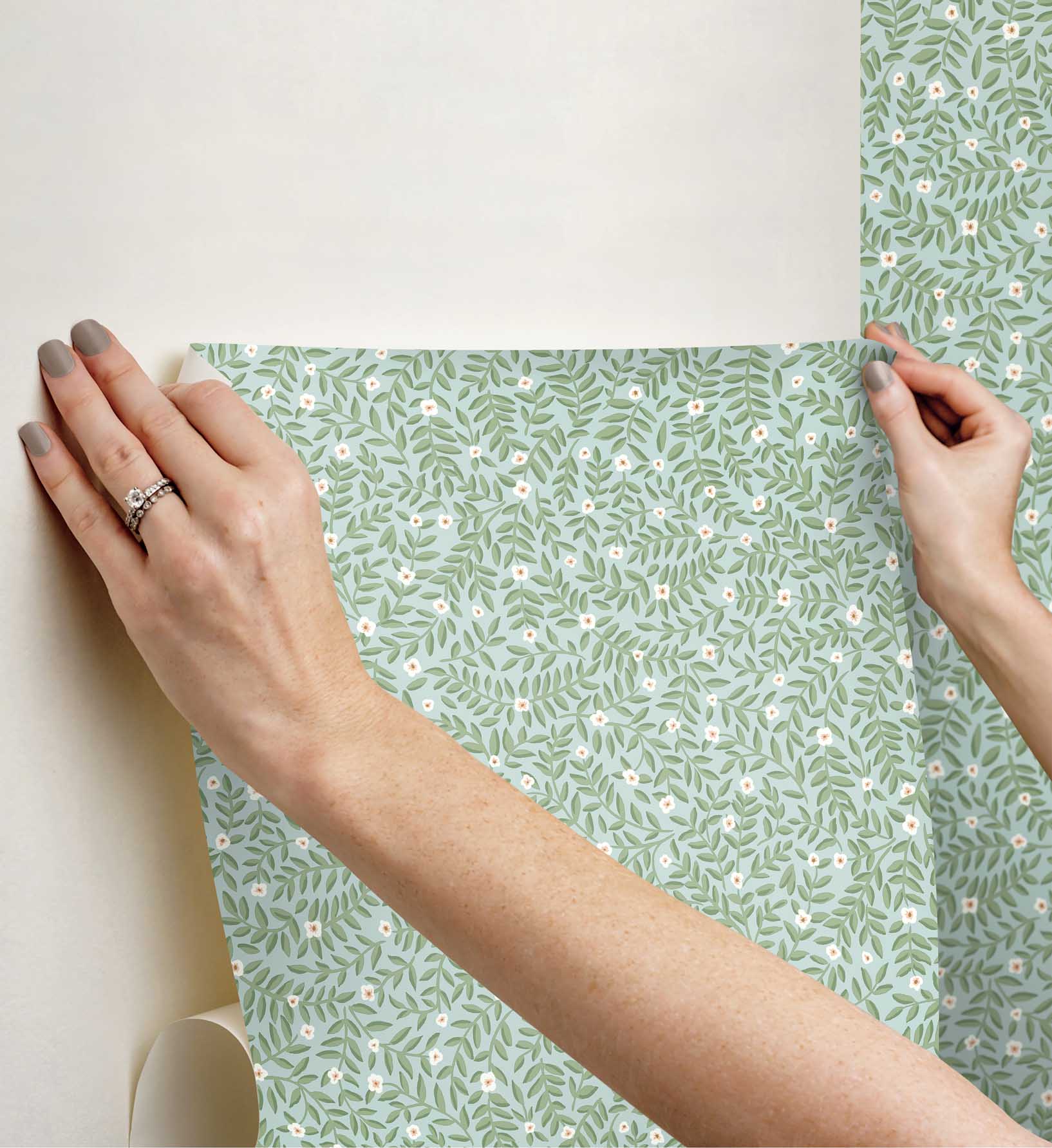 Elodie Peel & Stick Wallpaper - Light Blue