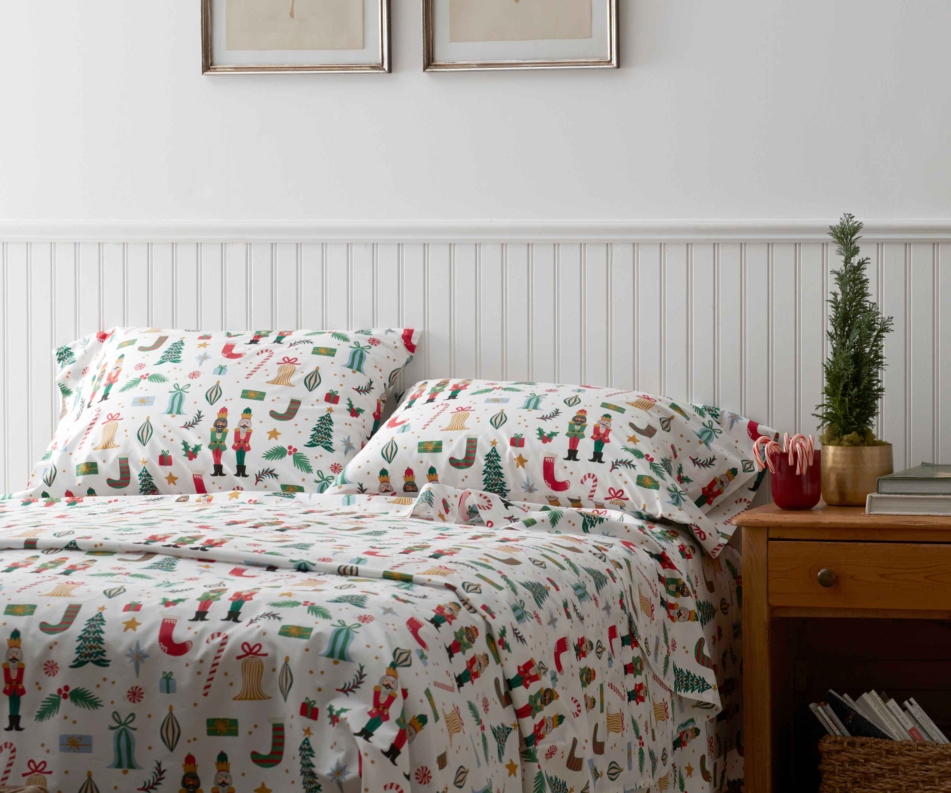 Percale Flat Sheet - Nutcracker