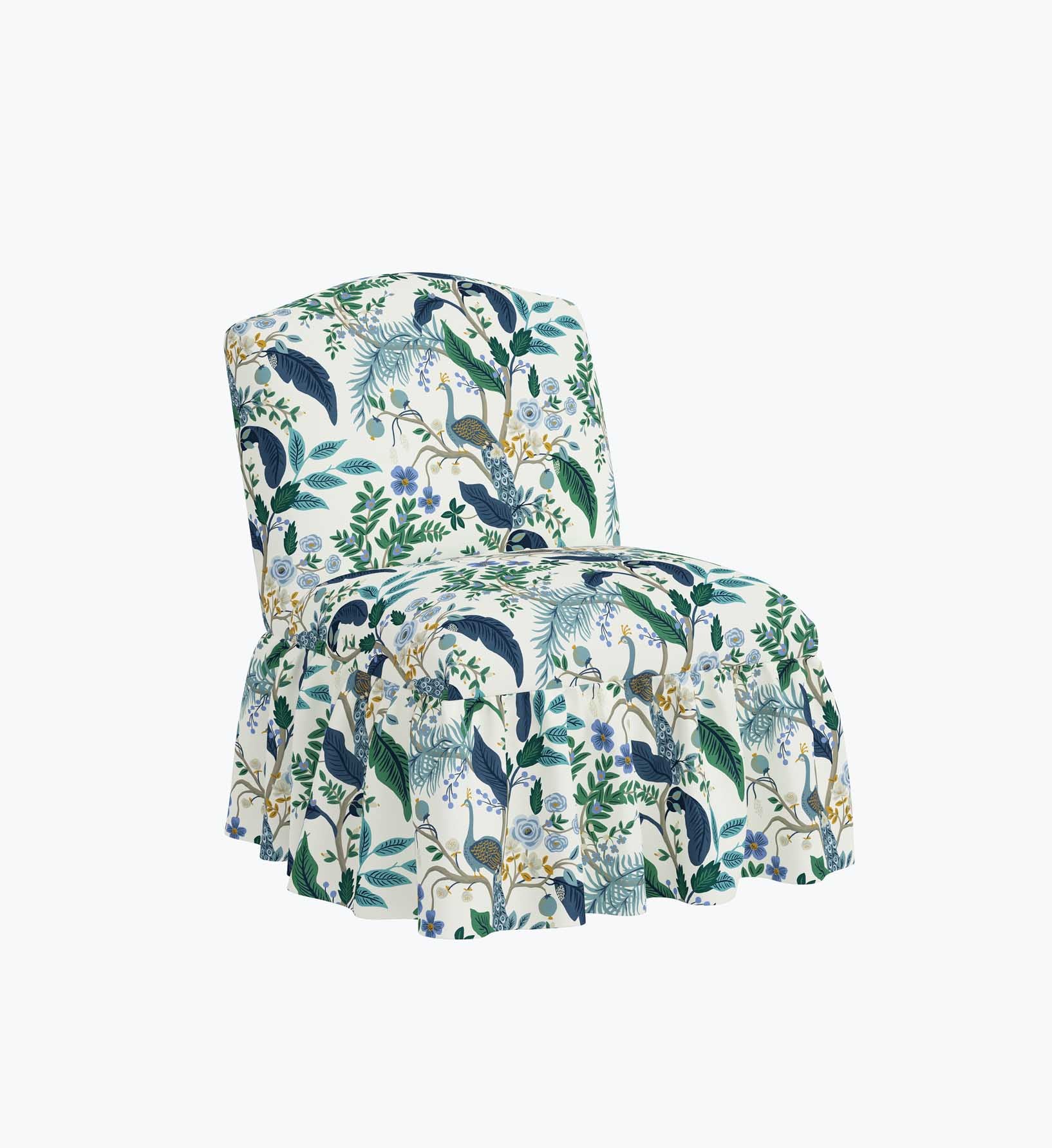 Edie Slipper Chair - Peacock