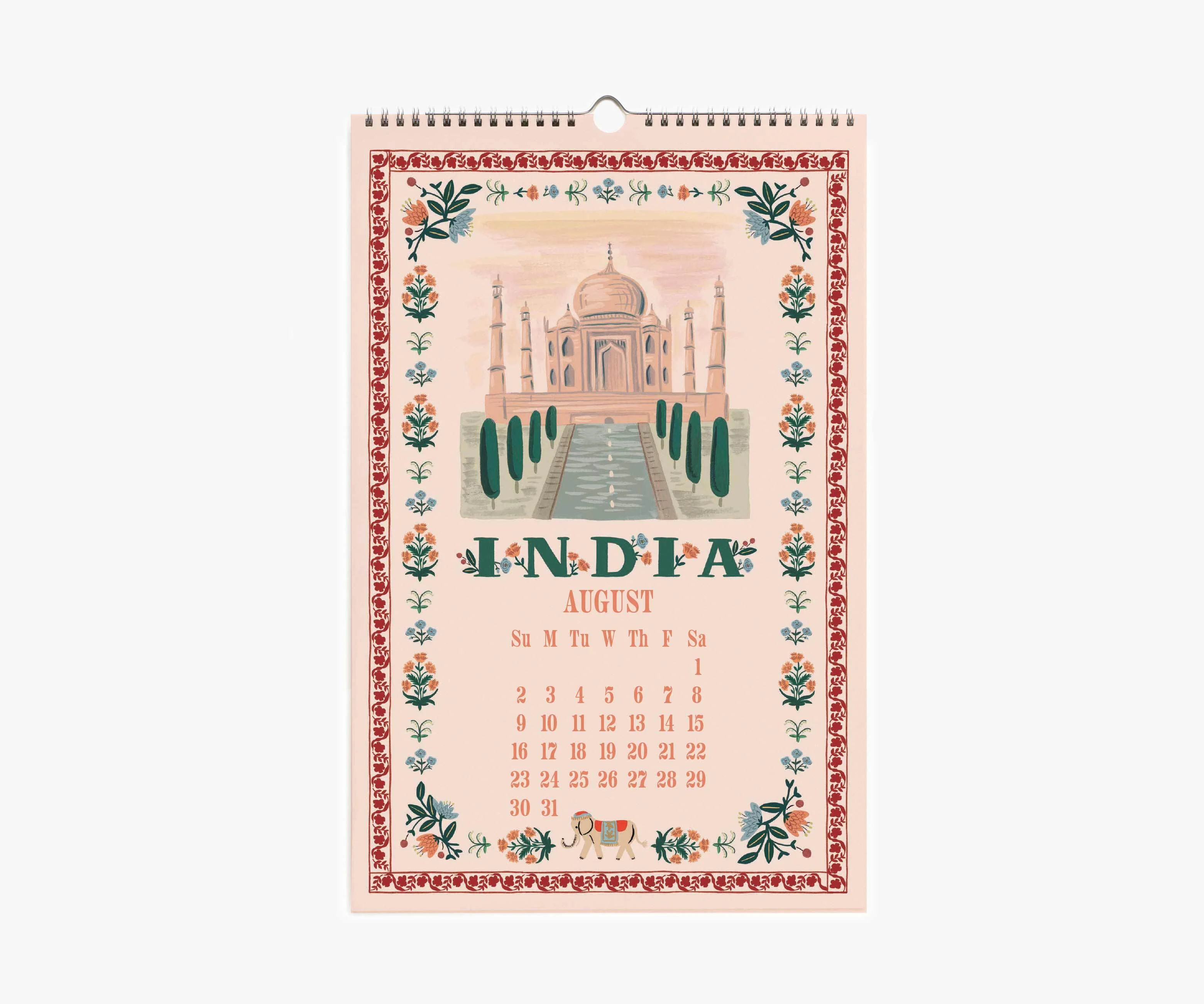 2026 Wall Calendar - World Travel