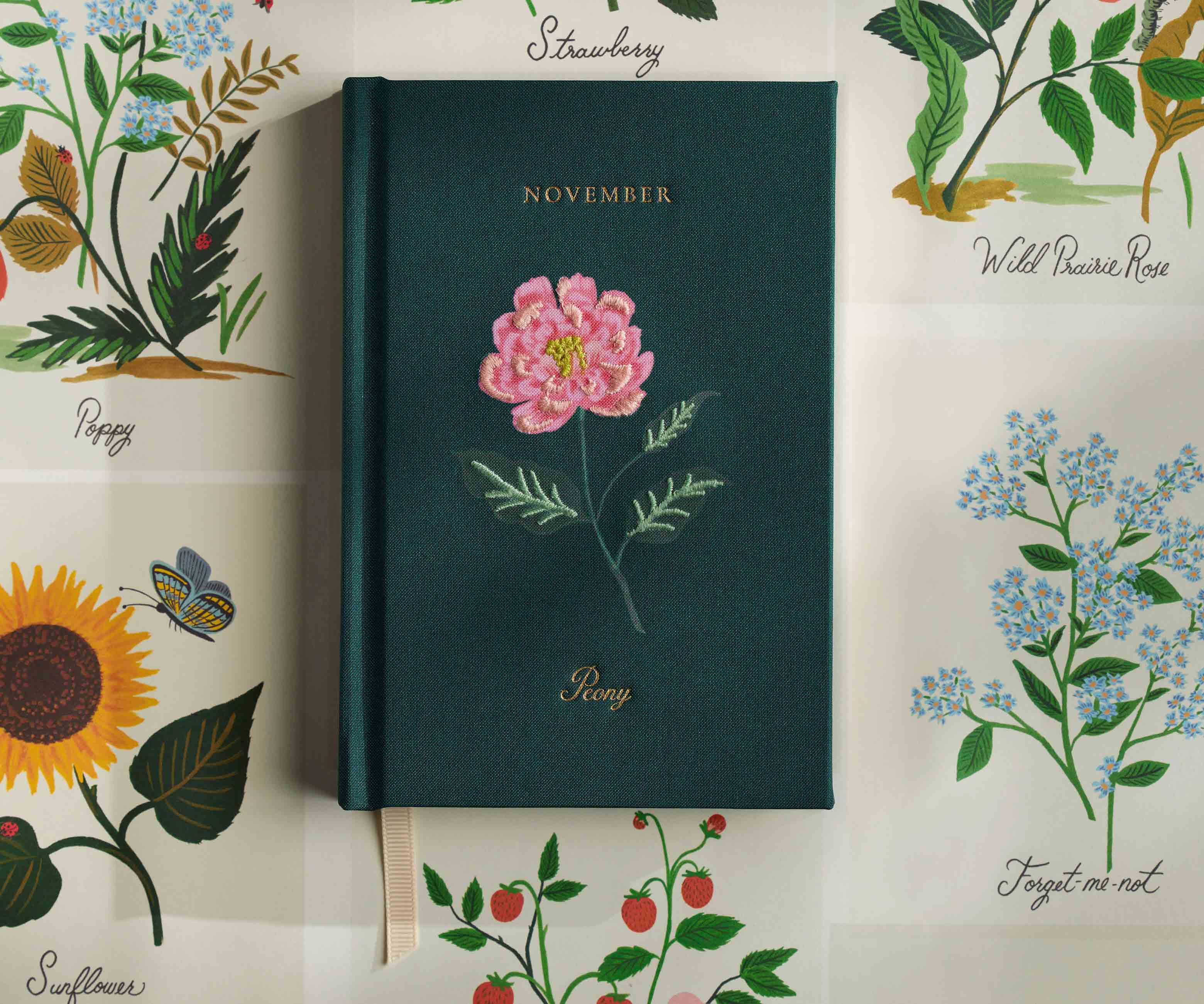 Birth Month Mini Embroidered Journal - November