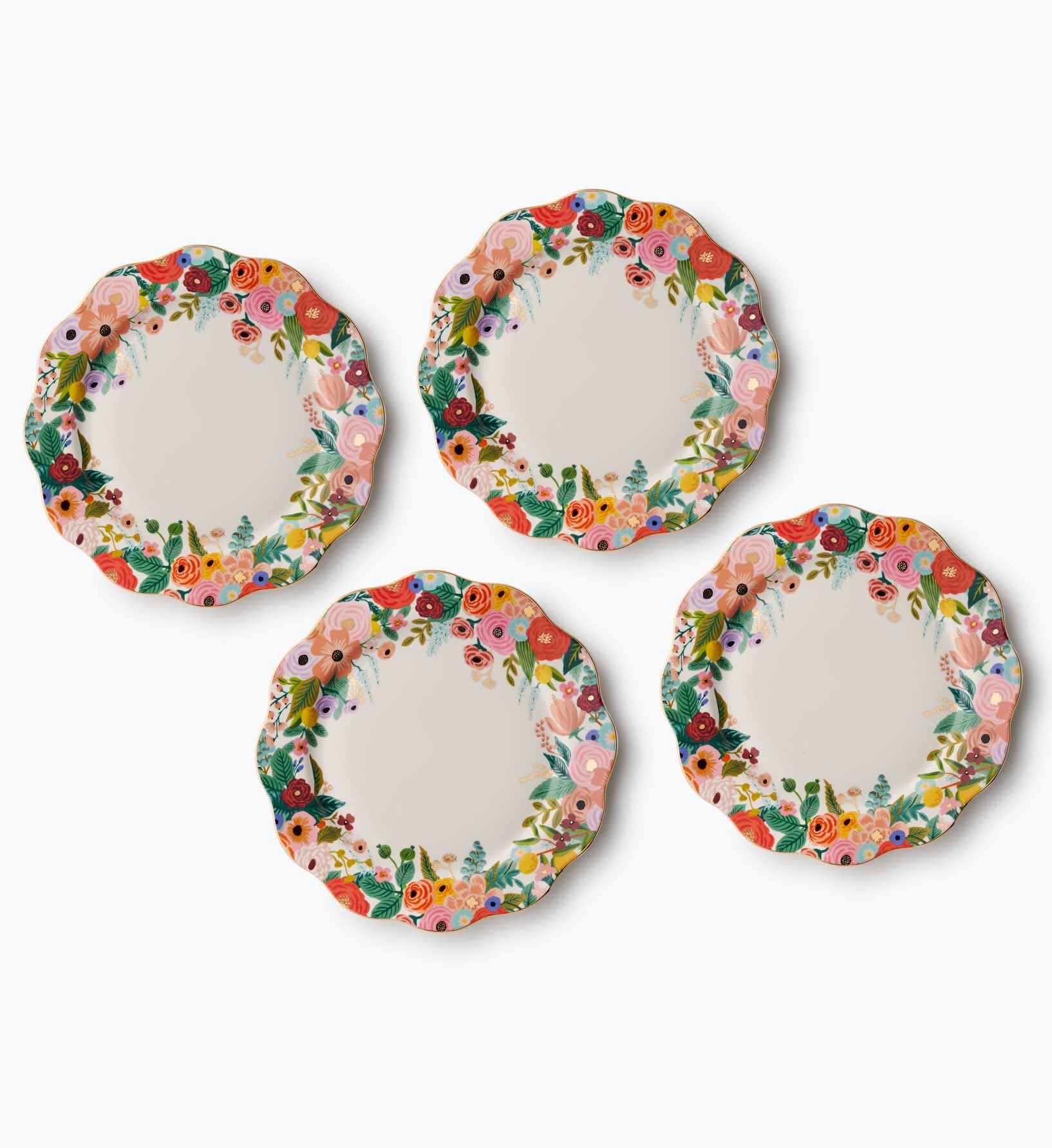 Porcelain Dinner Plate Set - Garden Party