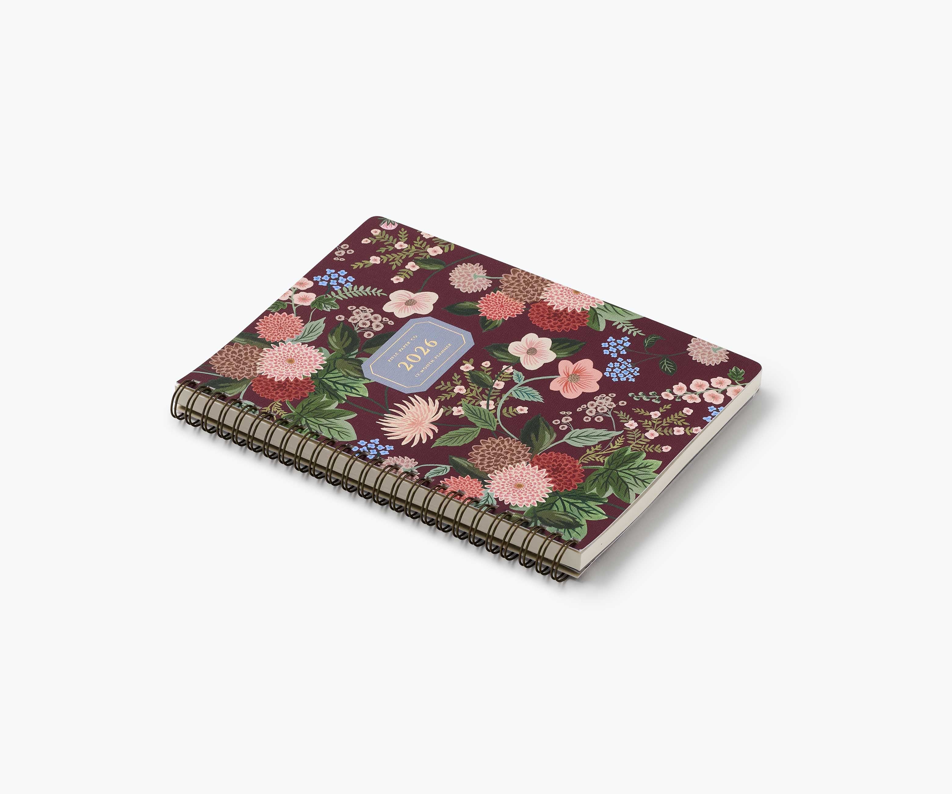 2026 12-Month Softcover Spiral Planner - Dahlia