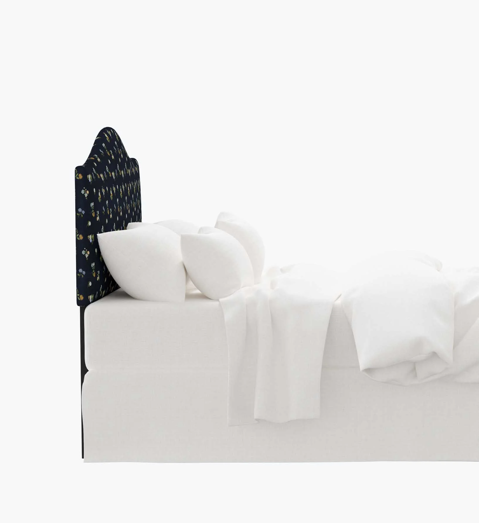 Mayfair Headboard - Ditsy Dahlia Navy