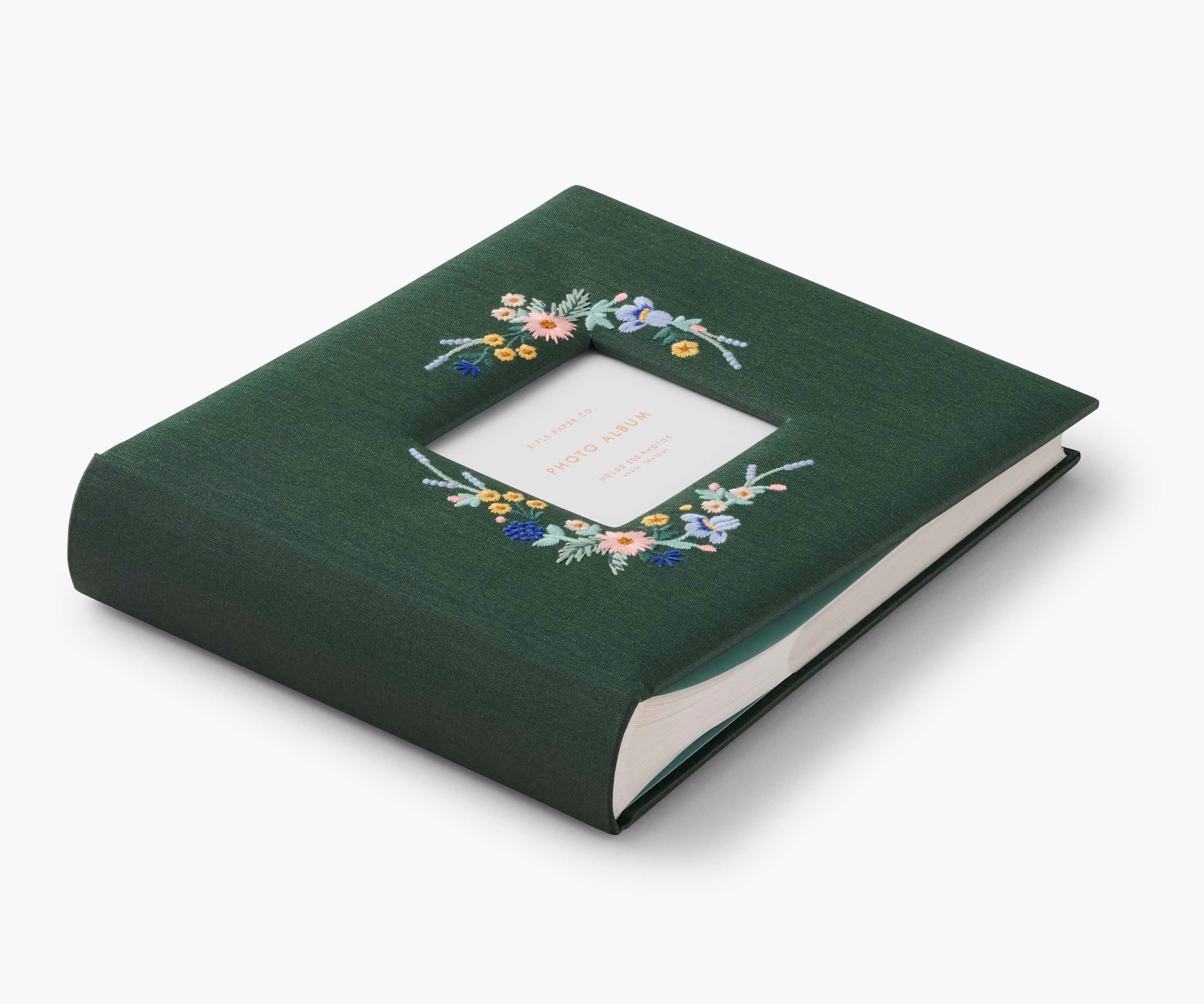 Embroidered Heirloom Photo Album - Wildwood