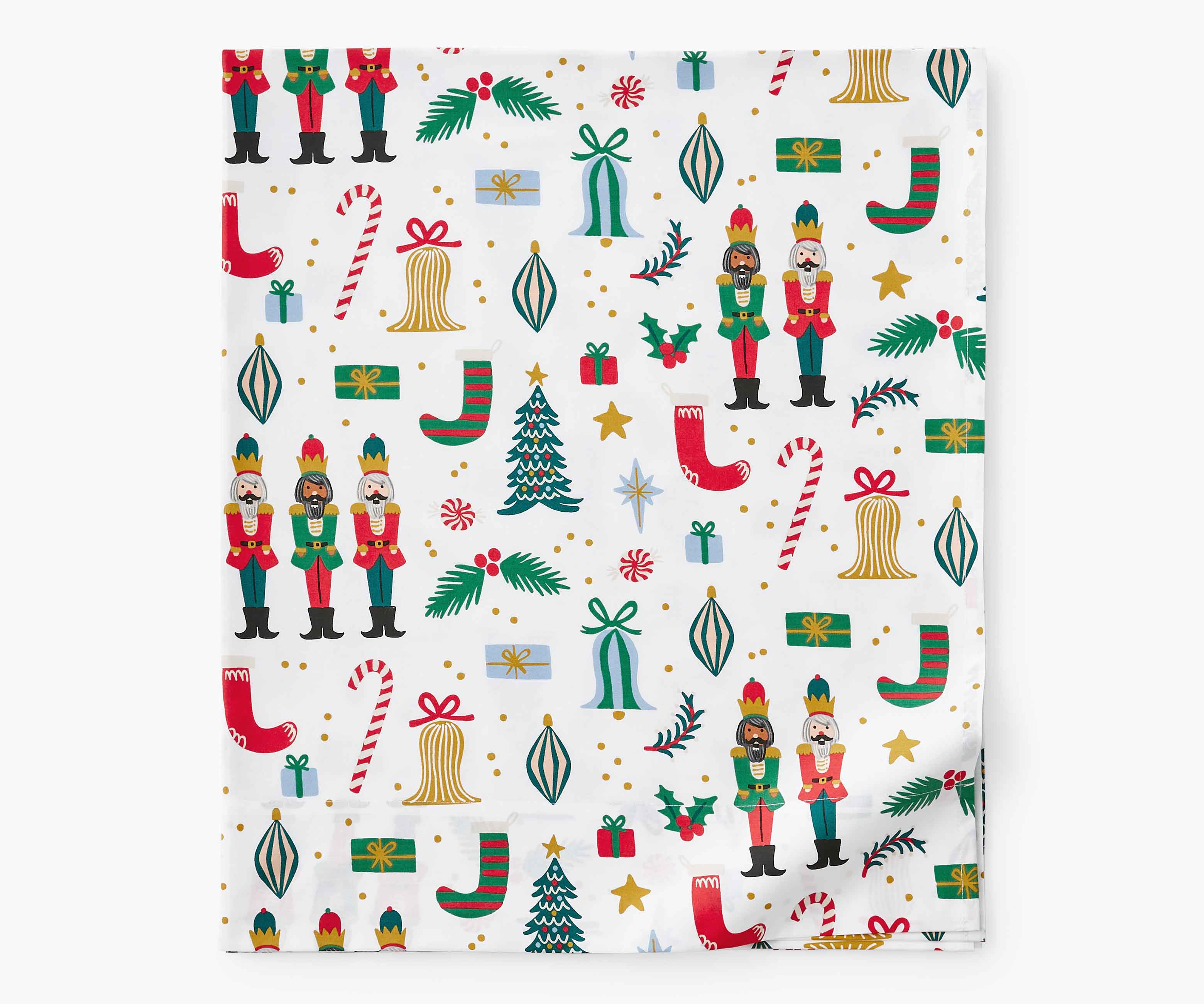 Percale Flat Sheet - Nutcracker
