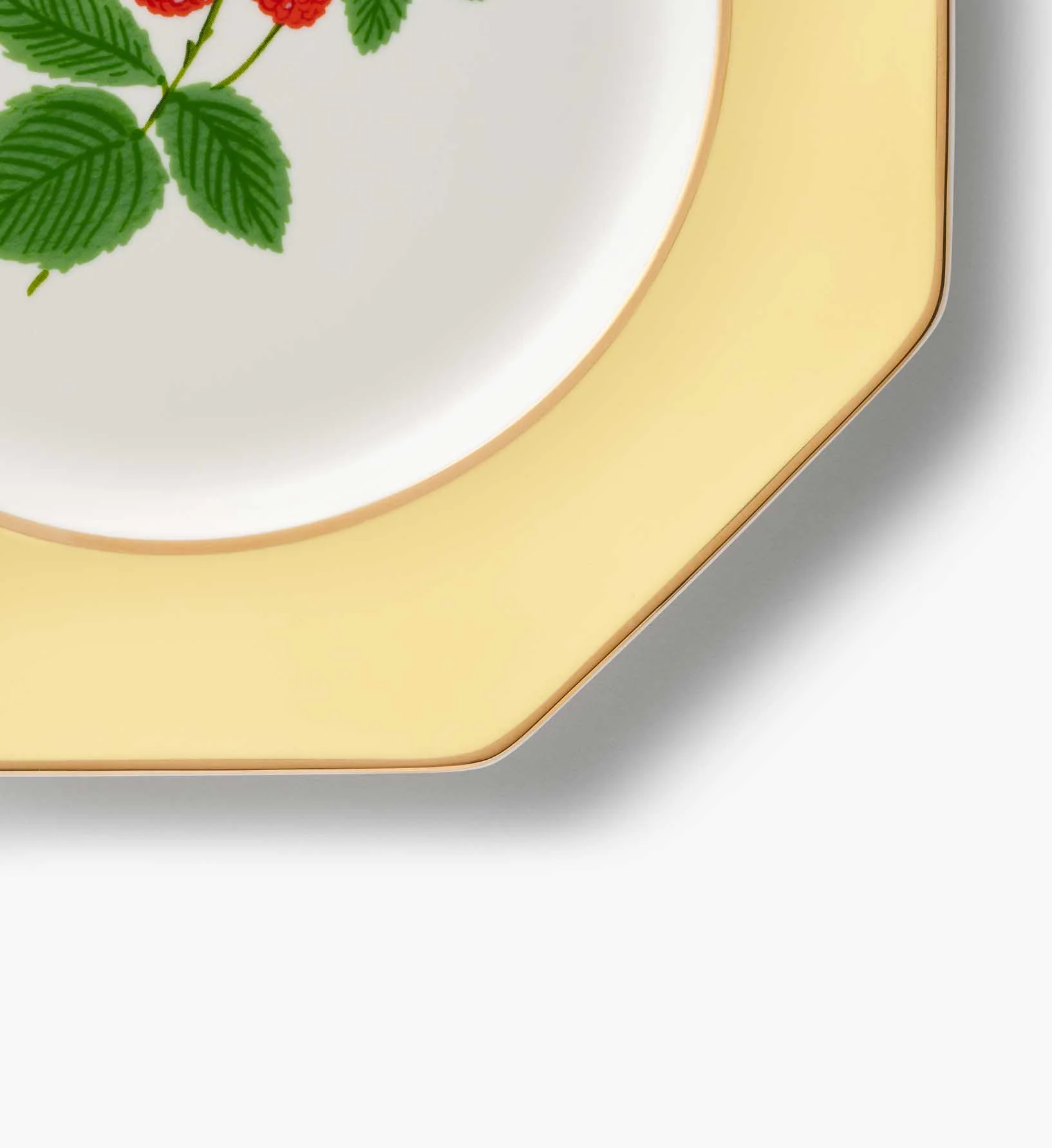 Porcelain Dessert Plate Set - Roses