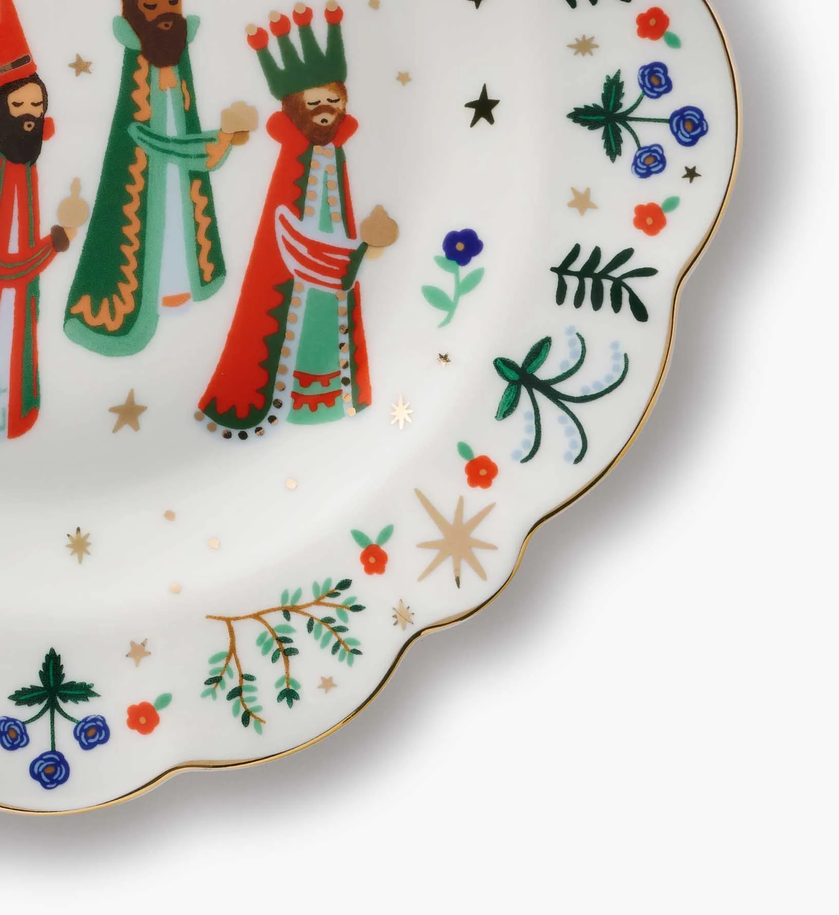 Porcelain Dessert Plate Set - Nativity