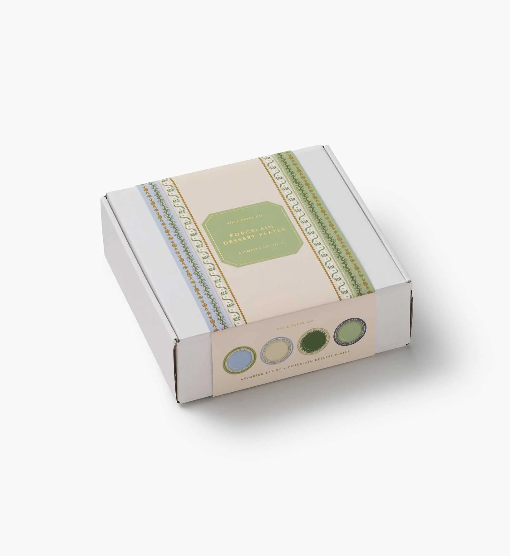 Porcelain Dessert Plate Set - Delphine