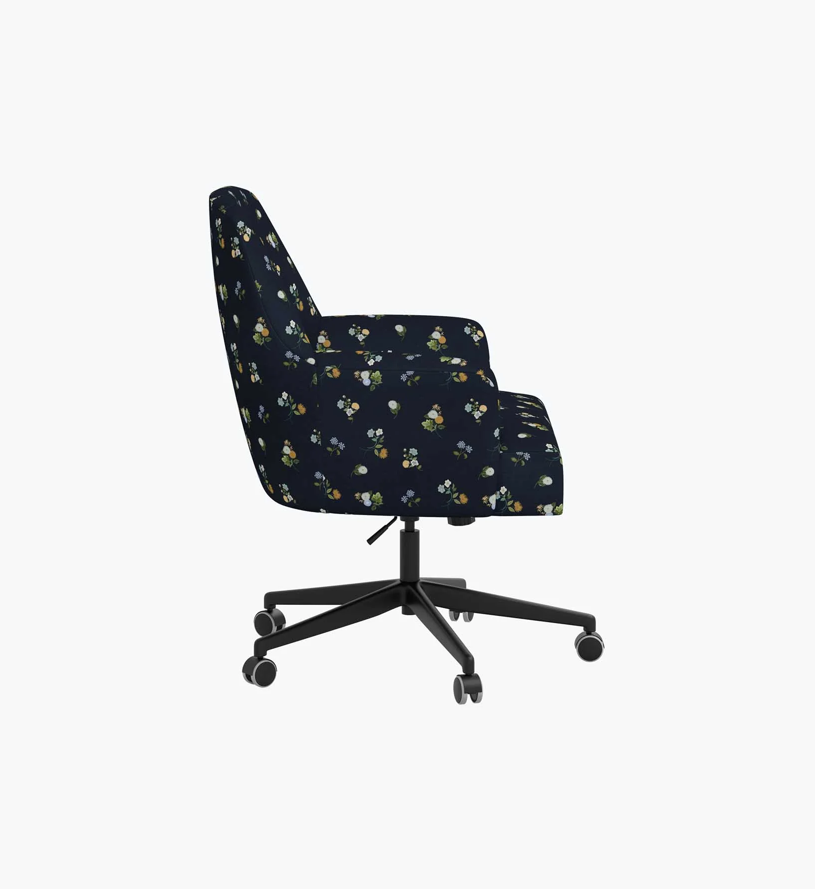 Cambridge Desk Chair - Ditsy Dahlia Navy