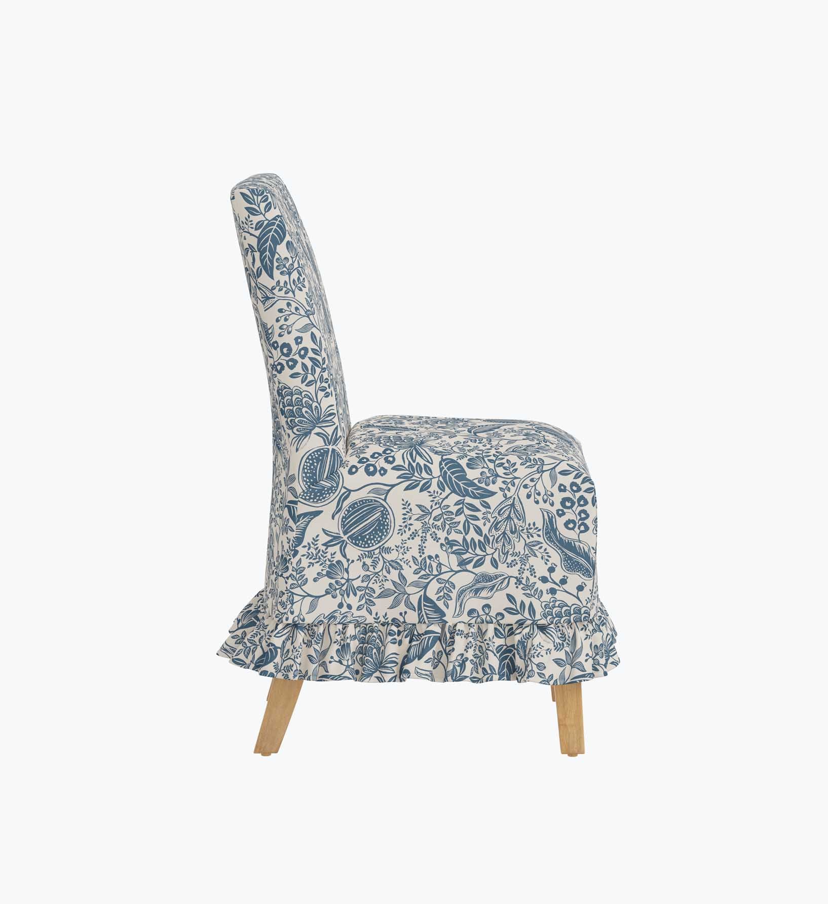 Louise Slipcover Dining Chair - Pomegranate