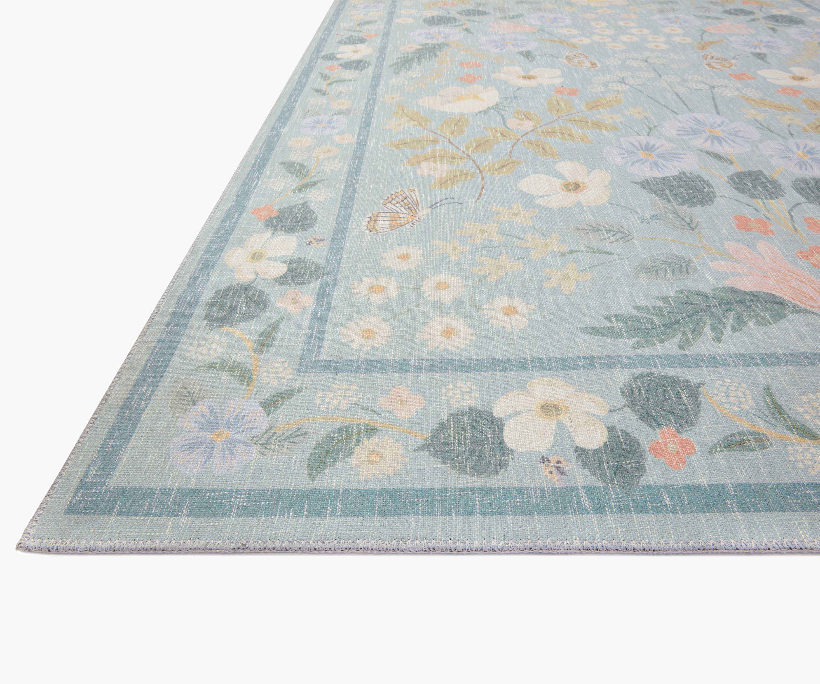 Cotswolds Willow Power Loomed Rug - Sky