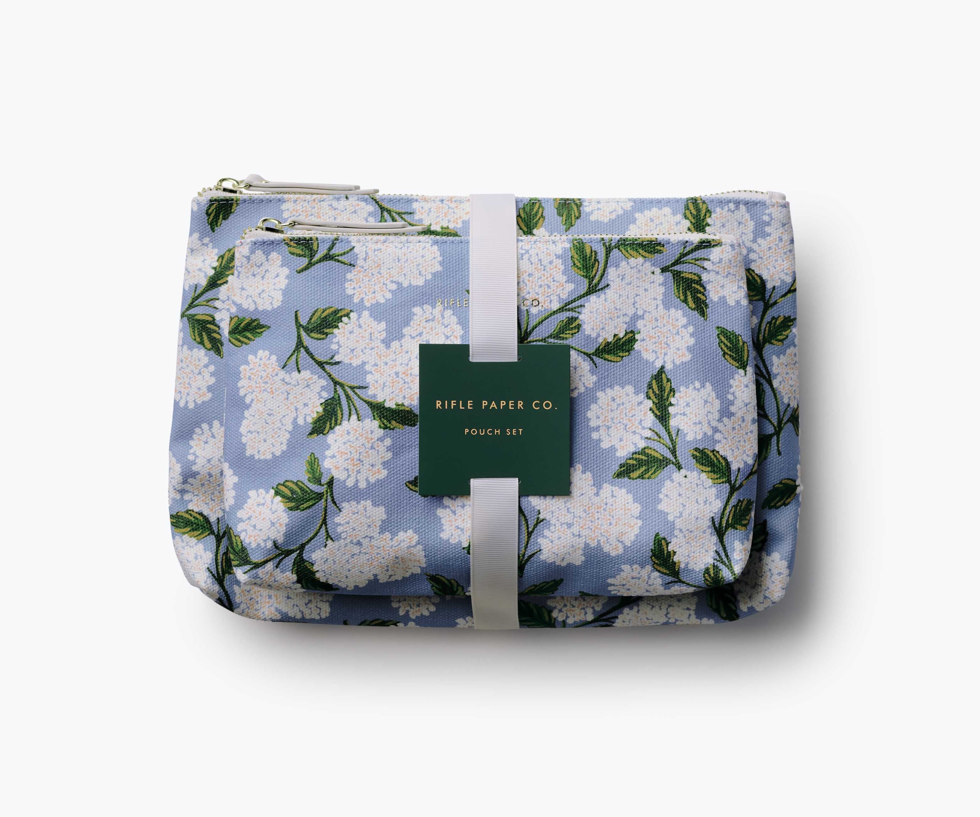 Zippered Pouch Set - Hydrangea