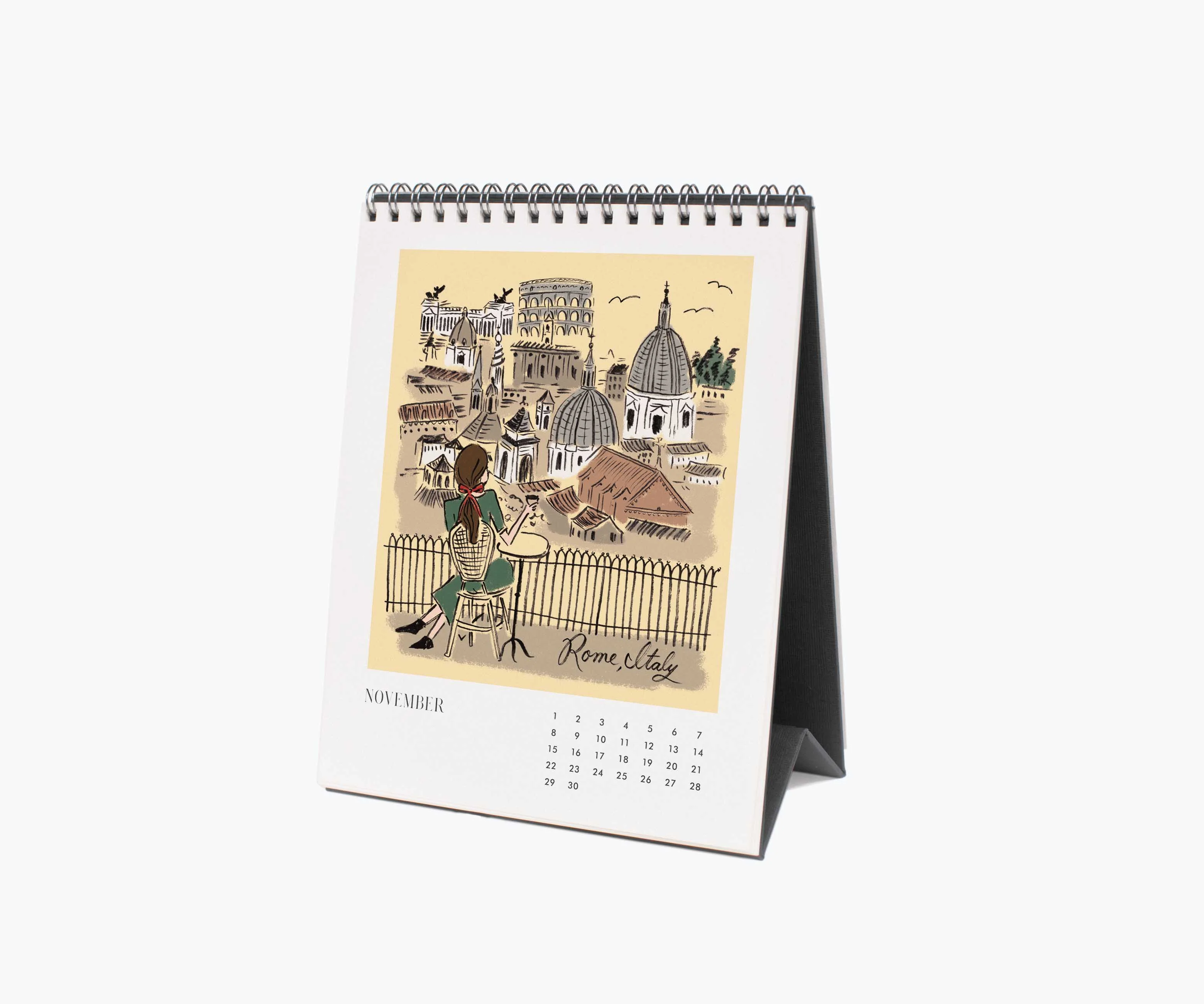 2026 Desk Calendar - Travel Sketchbook