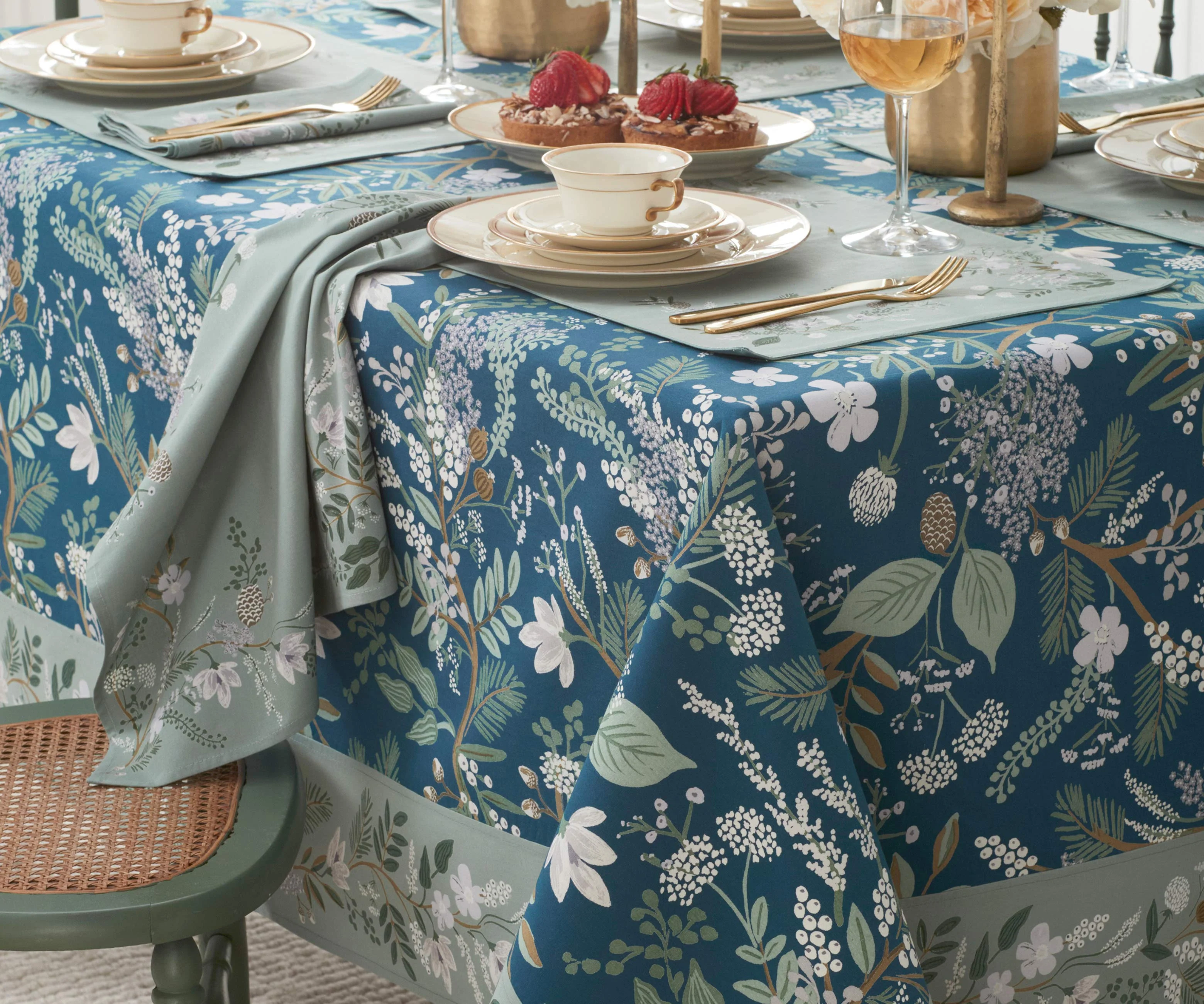 Cotton Tablecloth - Juniper Forest