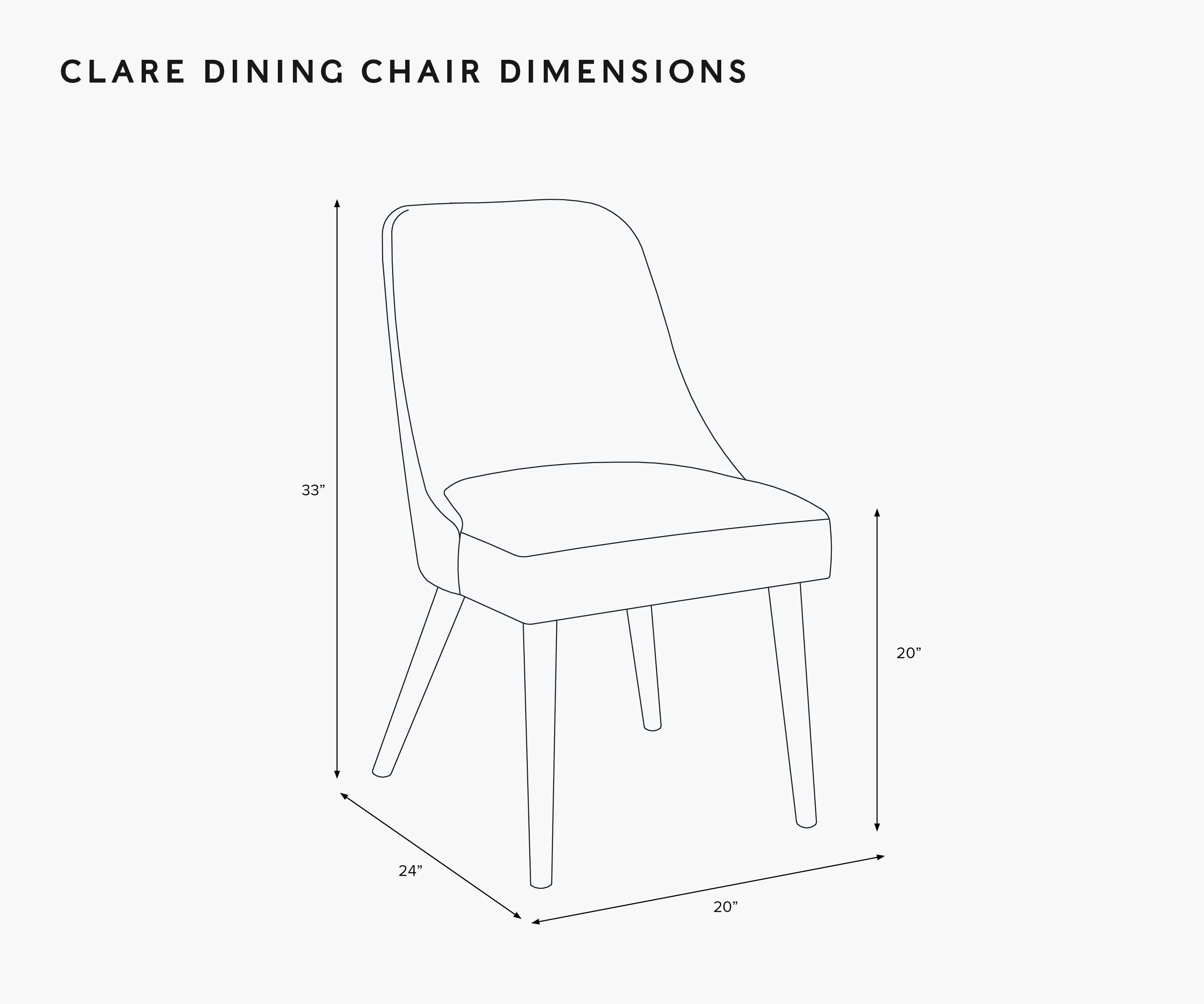 Clare Dining Chair - Pomegranate