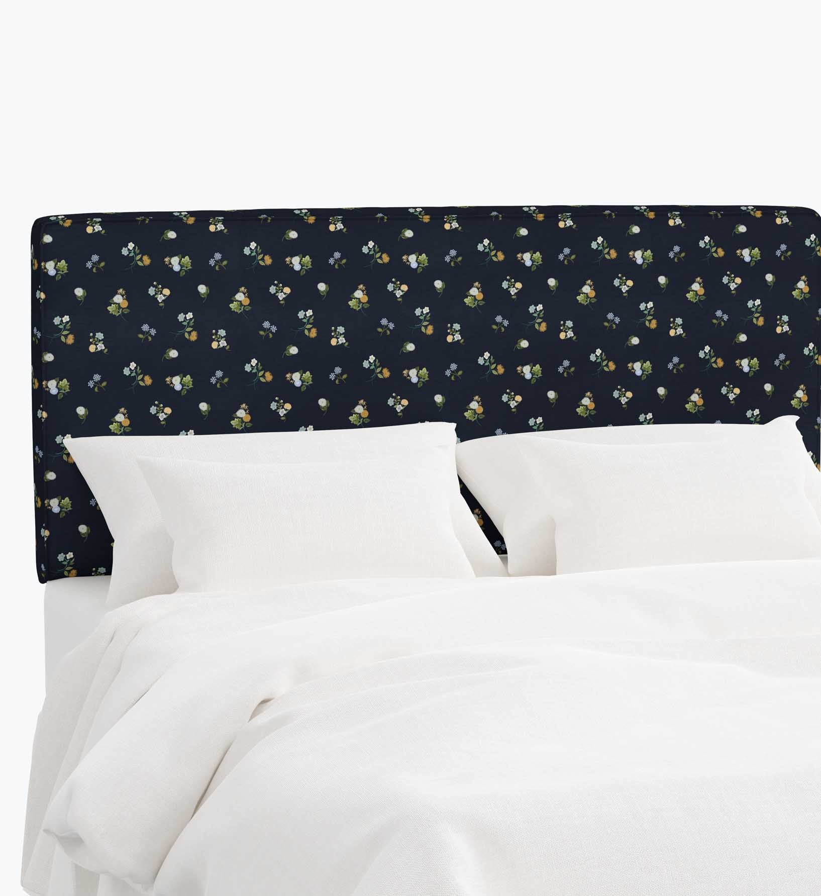 Elly Headboard - Ditsy Dahlia Navy