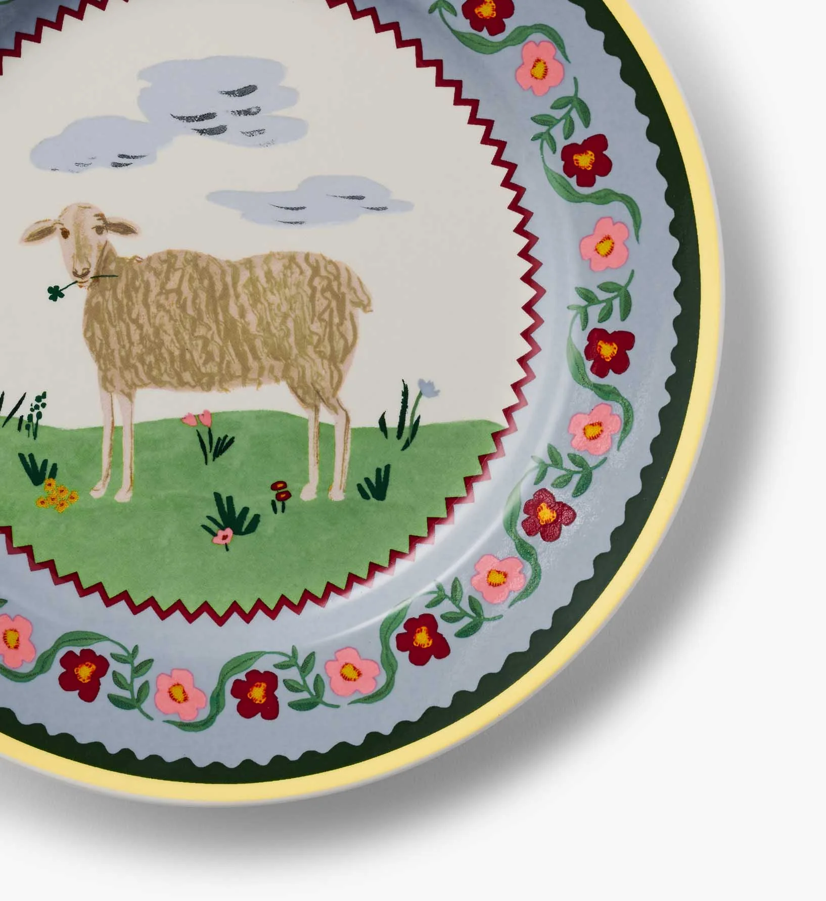 Porcelain Dessert Plate Set - Home Sweet Home