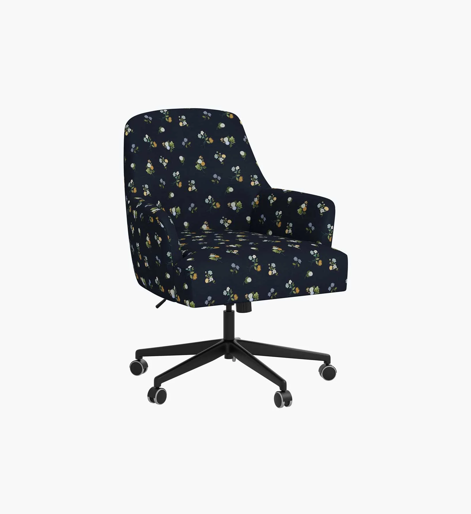 Cambridge Desk Chair - Ditsy Dahlia Navy