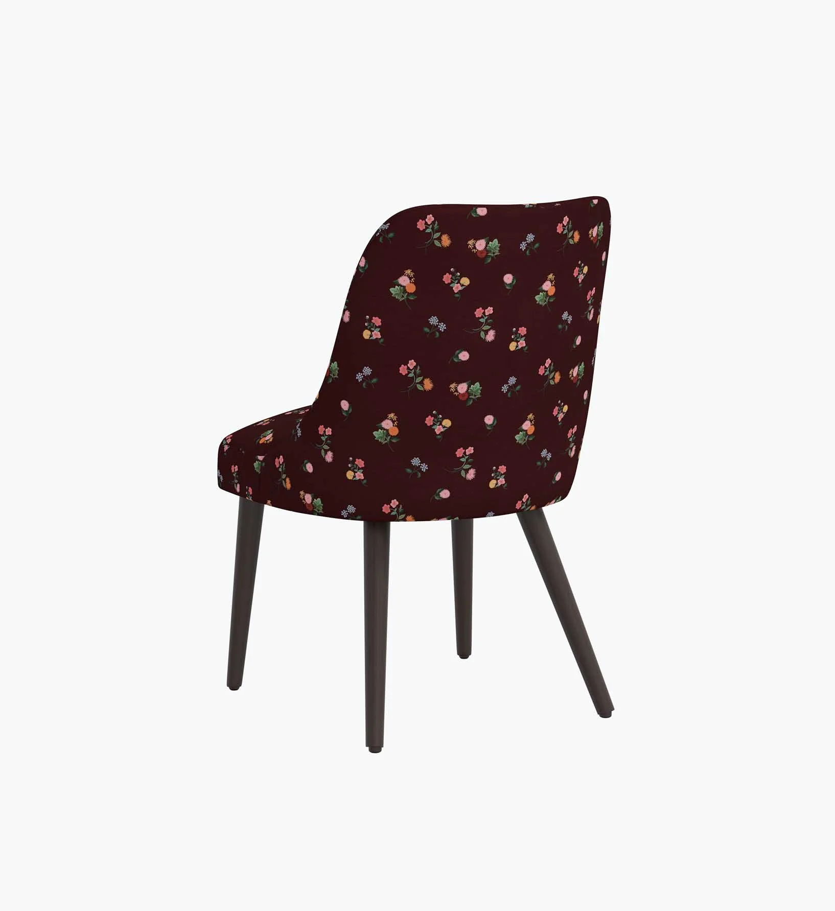 Clare Dining Chair - Ditsy Dahlia Burgundy