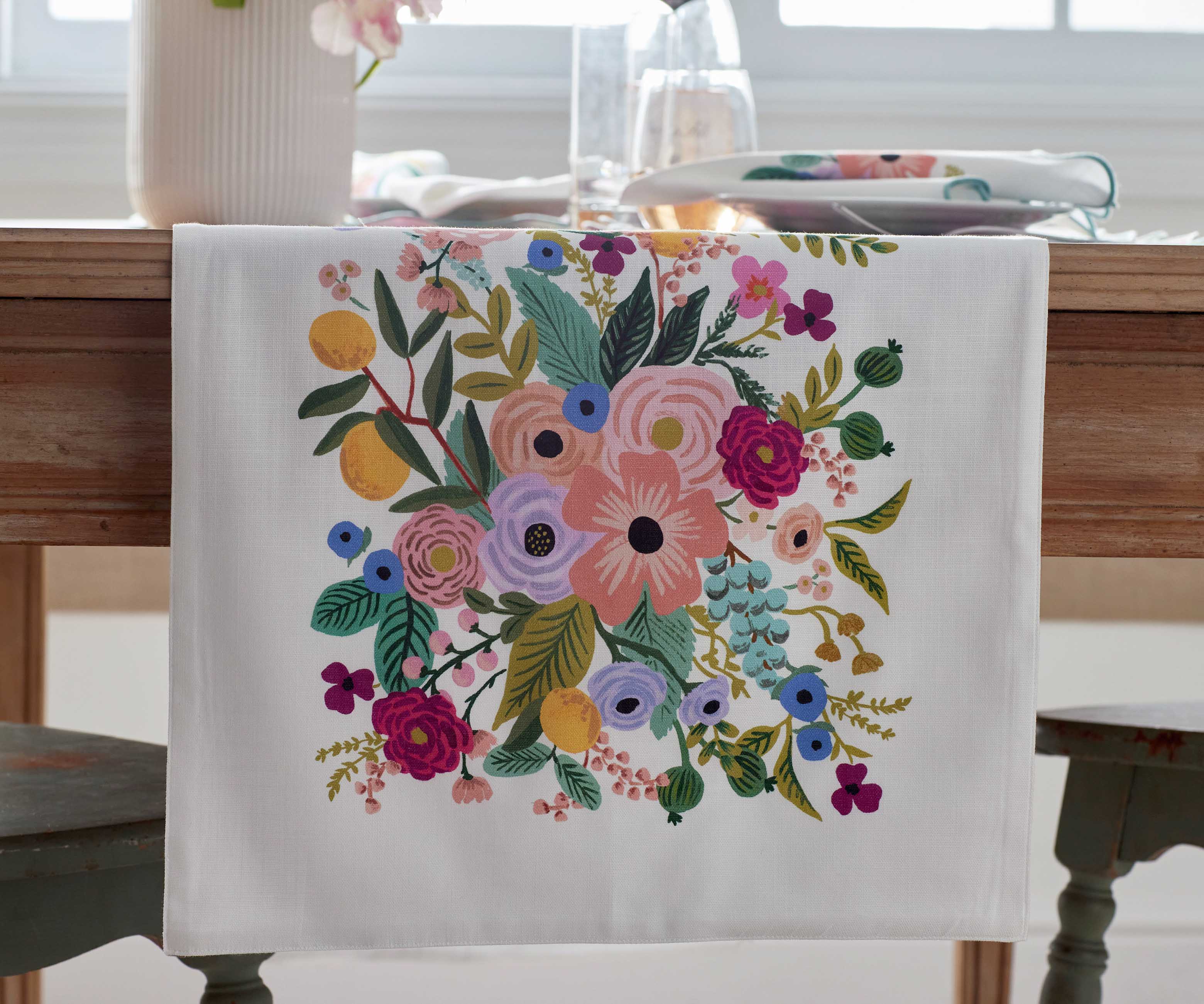 Cotton Table Runner - Garden Party