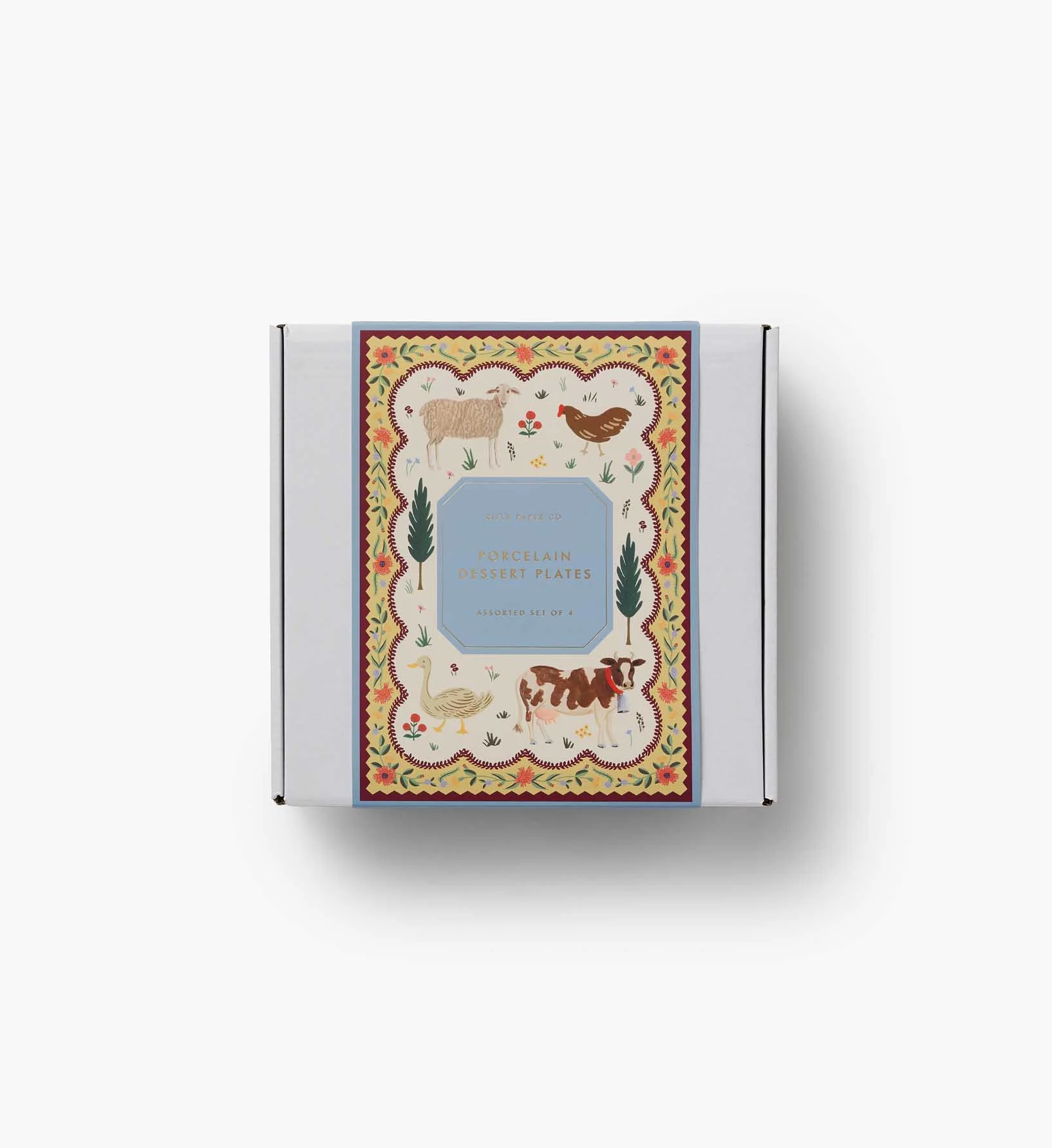 Porcelain Dessert Plate Set - Home Sweet Home