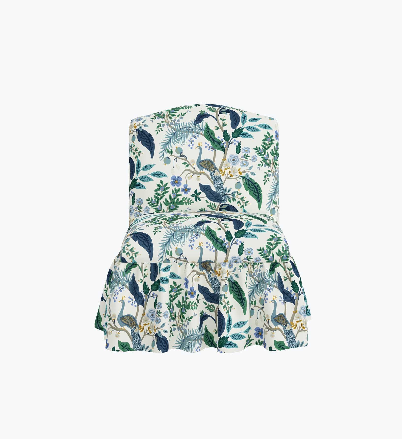 Edie Slipper Chair - Peacock