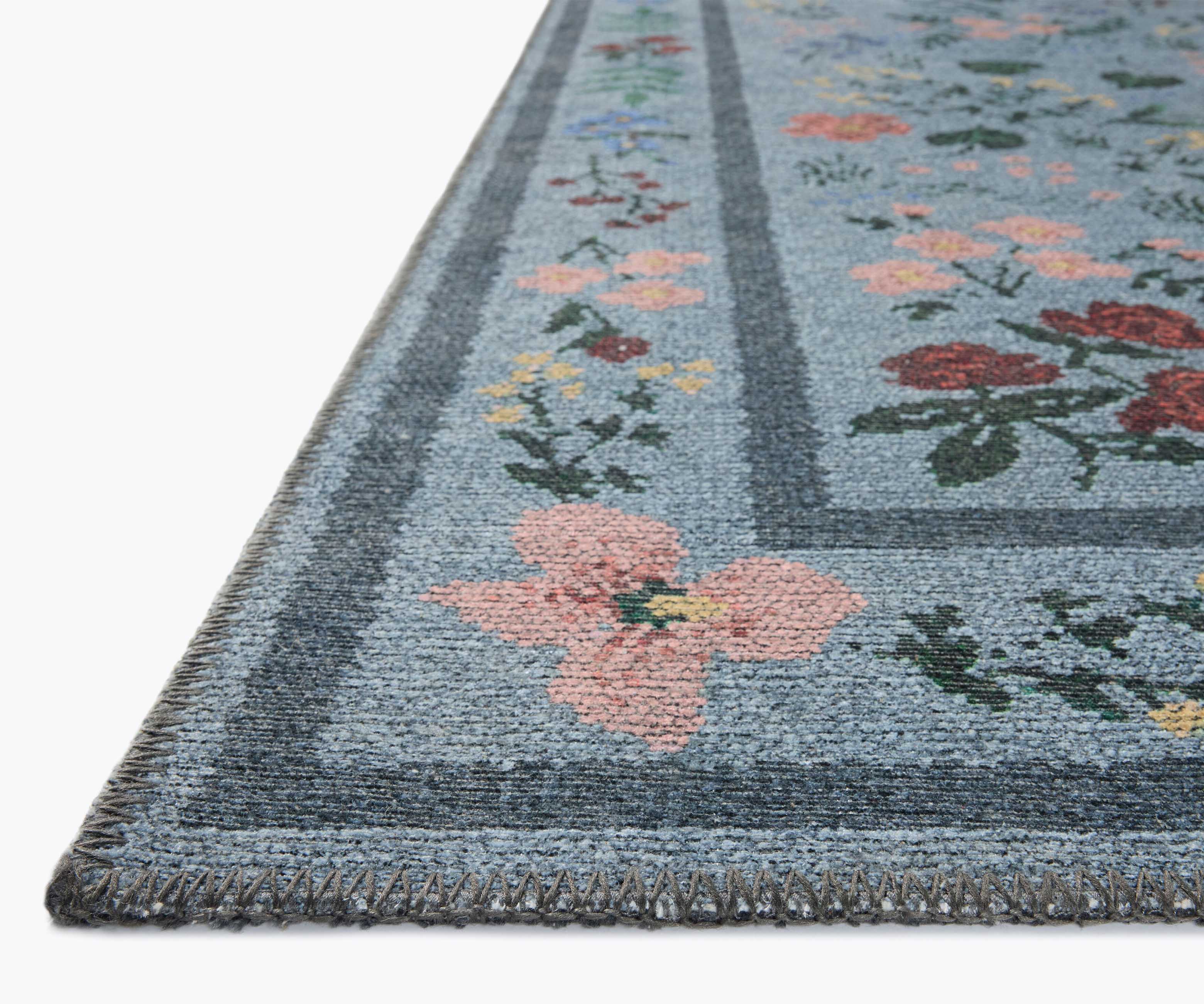 Wildwood Printed Rug - Wildwood Blue