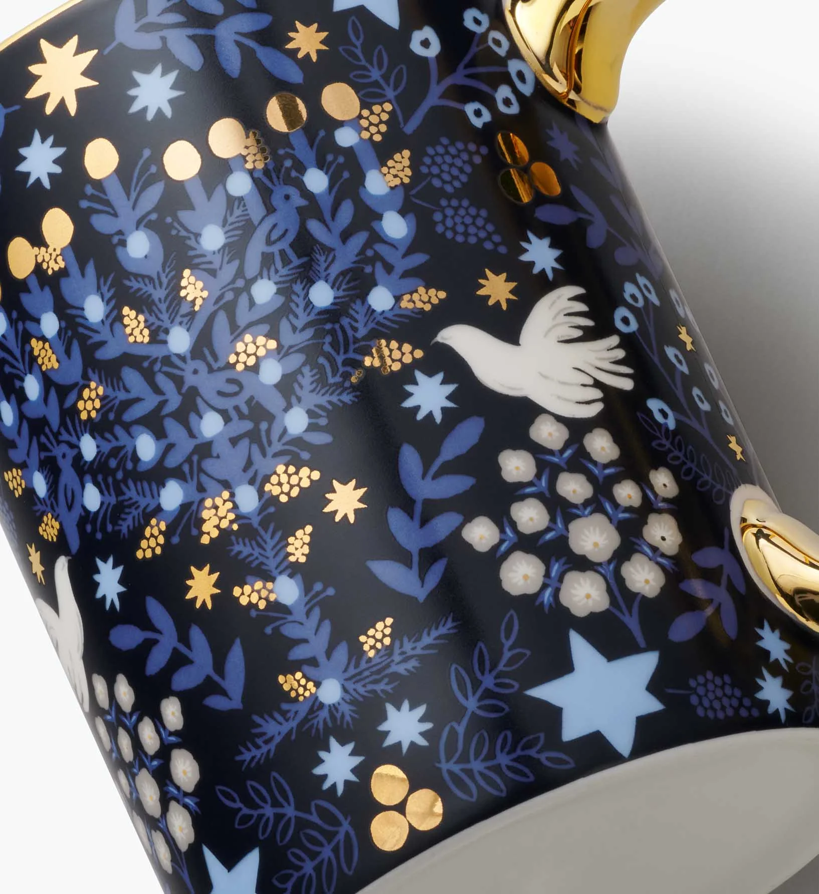 Holiday Porcelain Mug - Laurel Menorah