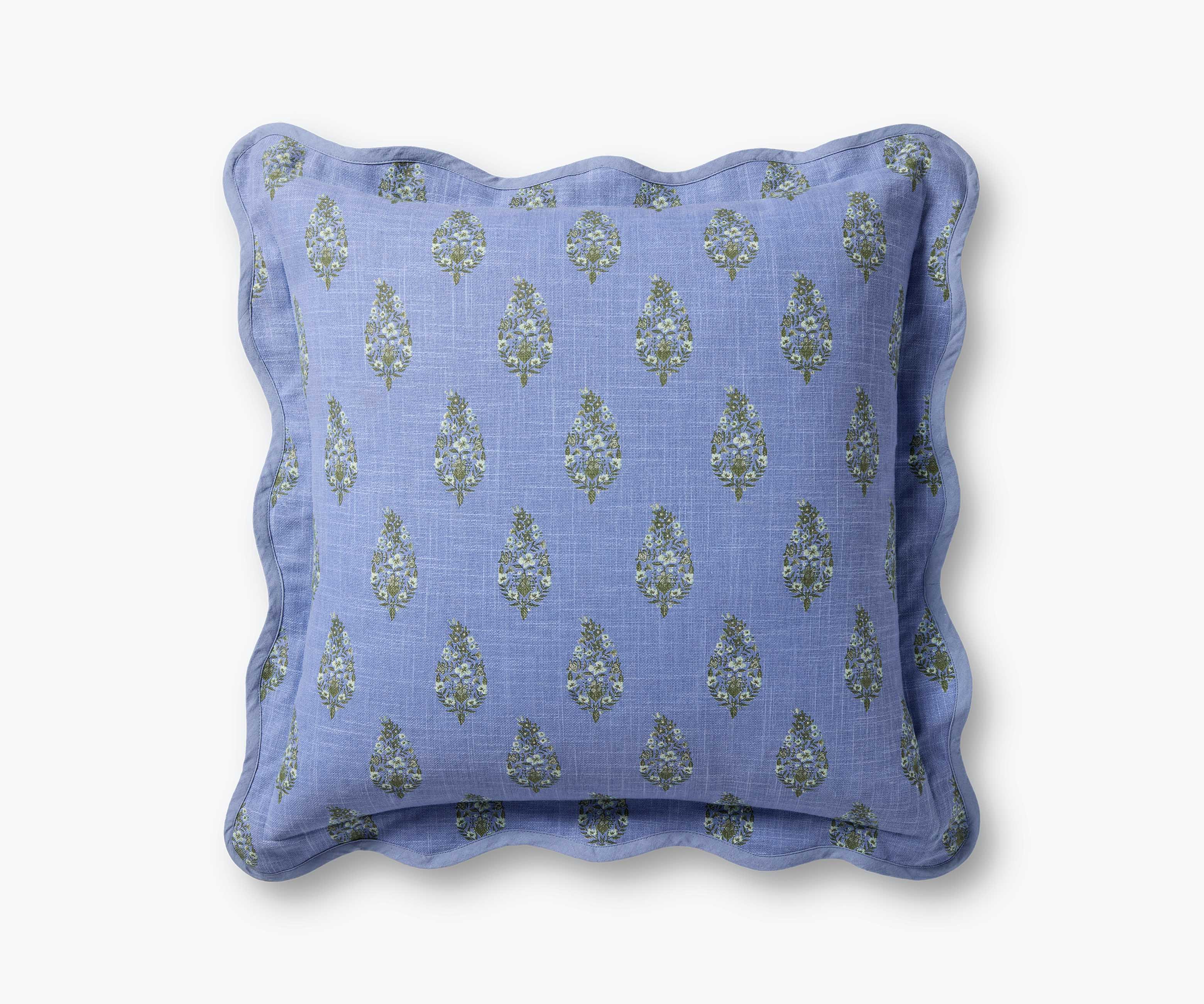 Paisley Pillow - Blue