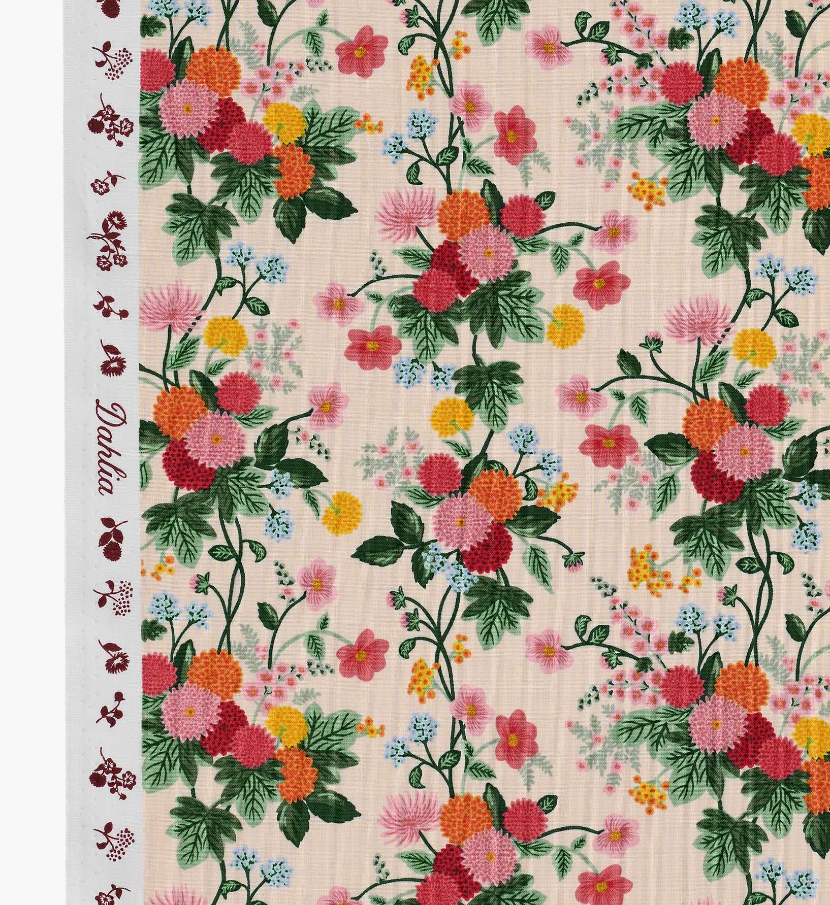 Dahlia Rayon Fabric - Blush
