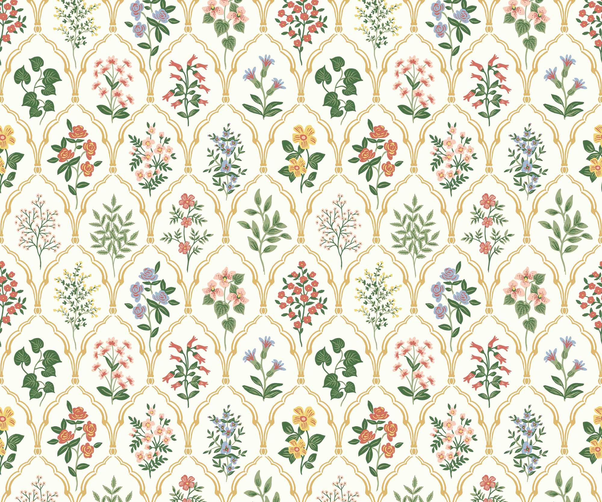 Hawthorne Wallpaper - Rose Multi