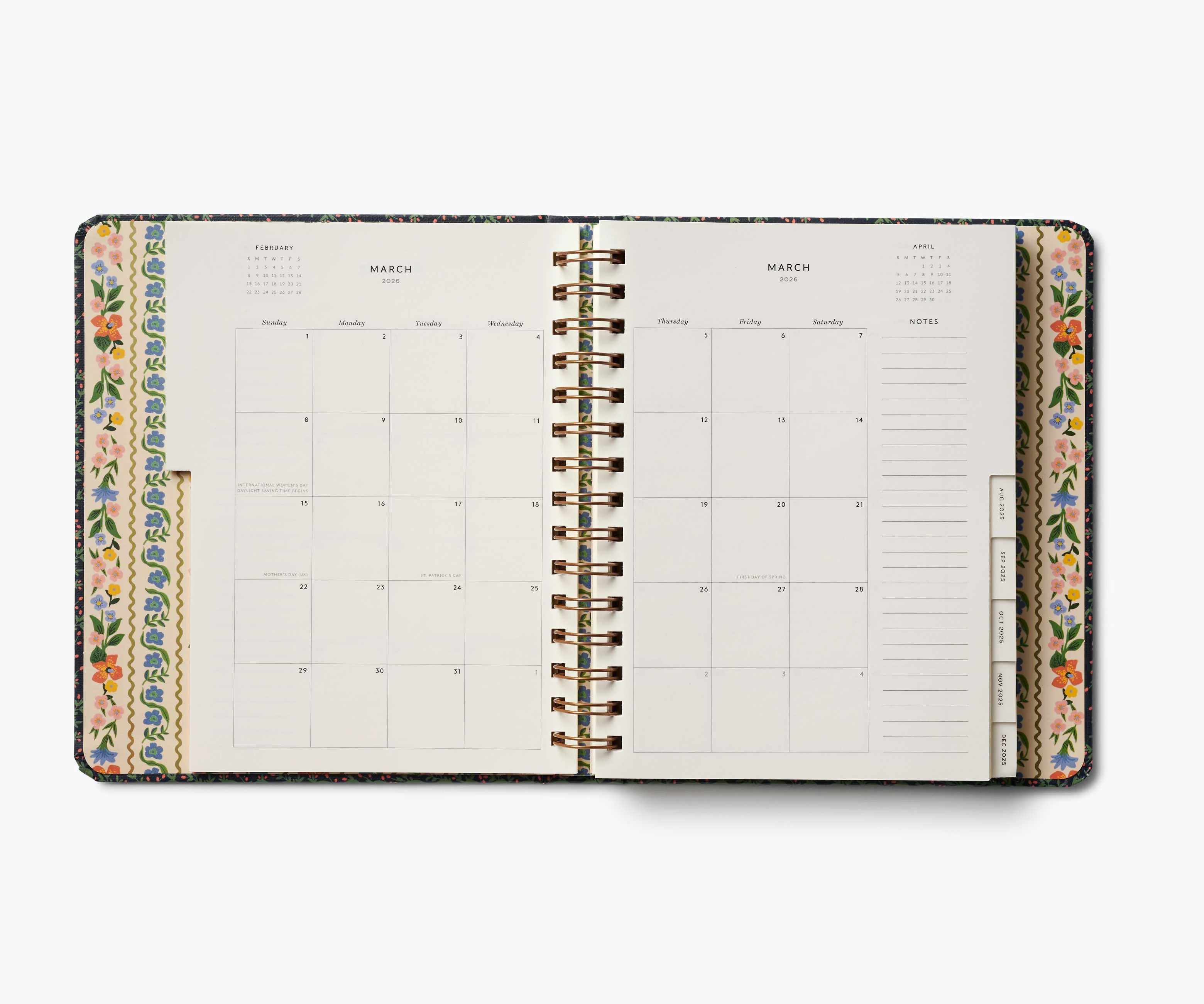 2025-2026 17-Month Academic Covered Spiral Planner - Wildwood