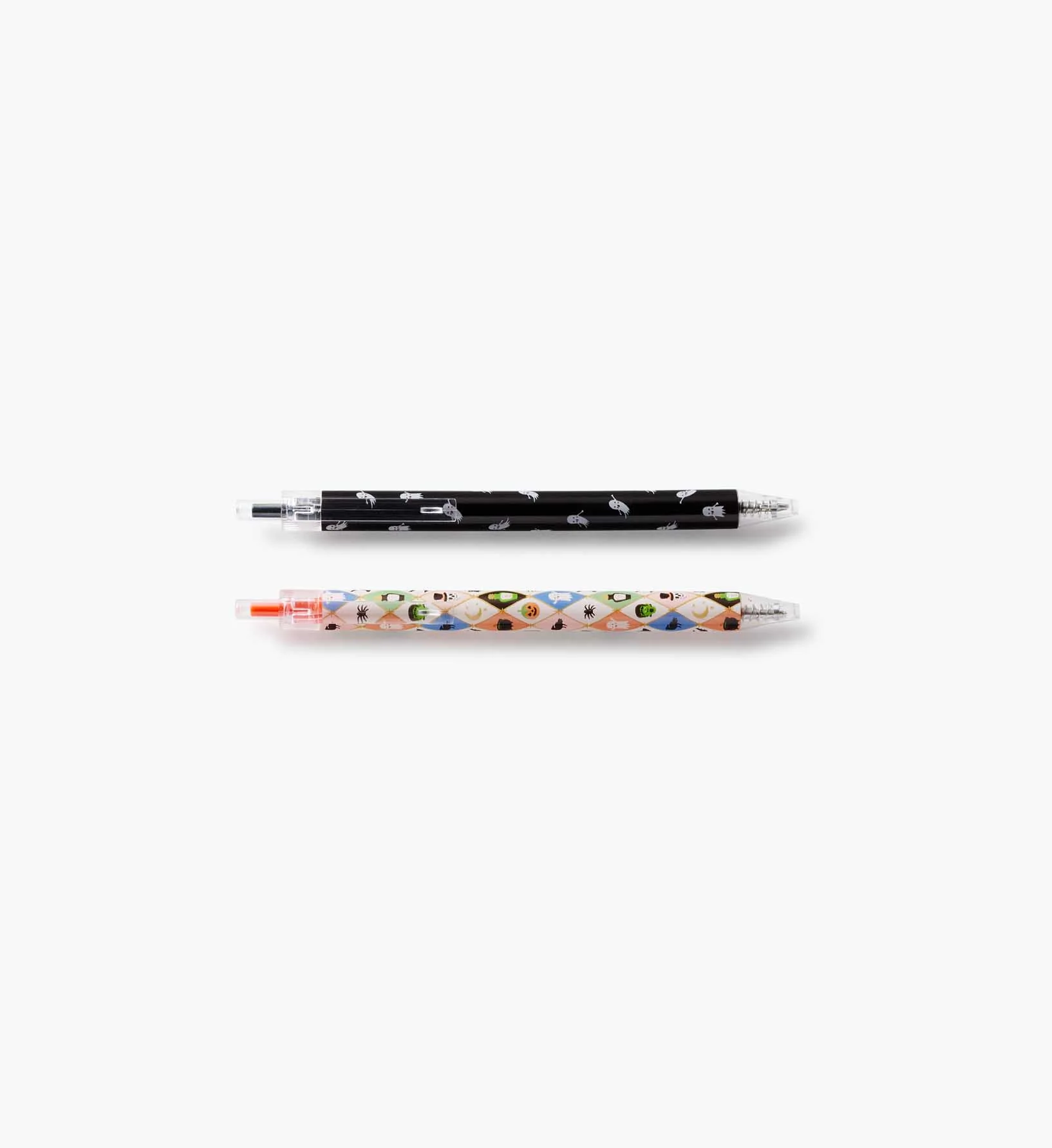 Gel Pen Set of 2 - Halloween Argyle