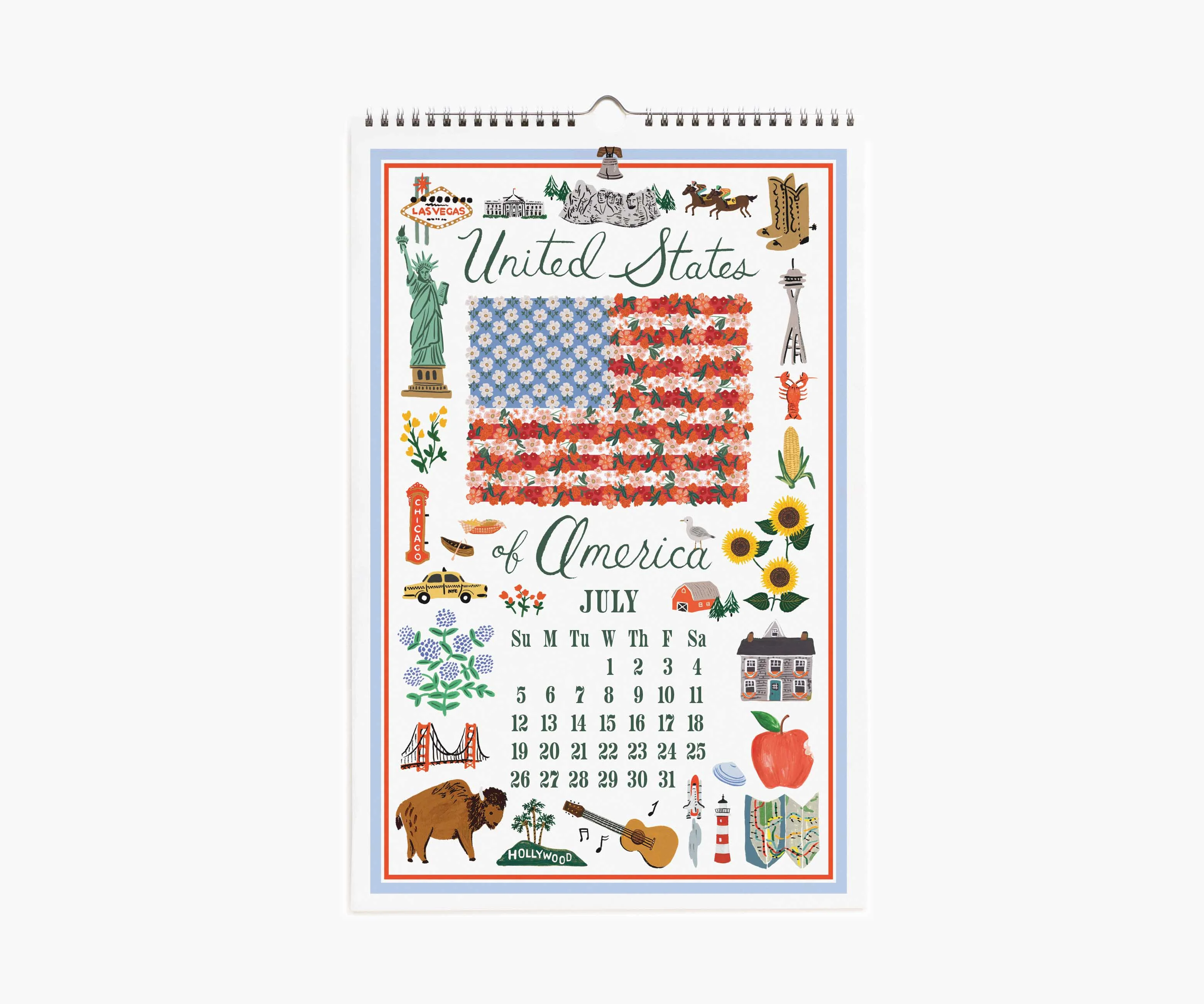 2026 Wall Calendar - World Travel