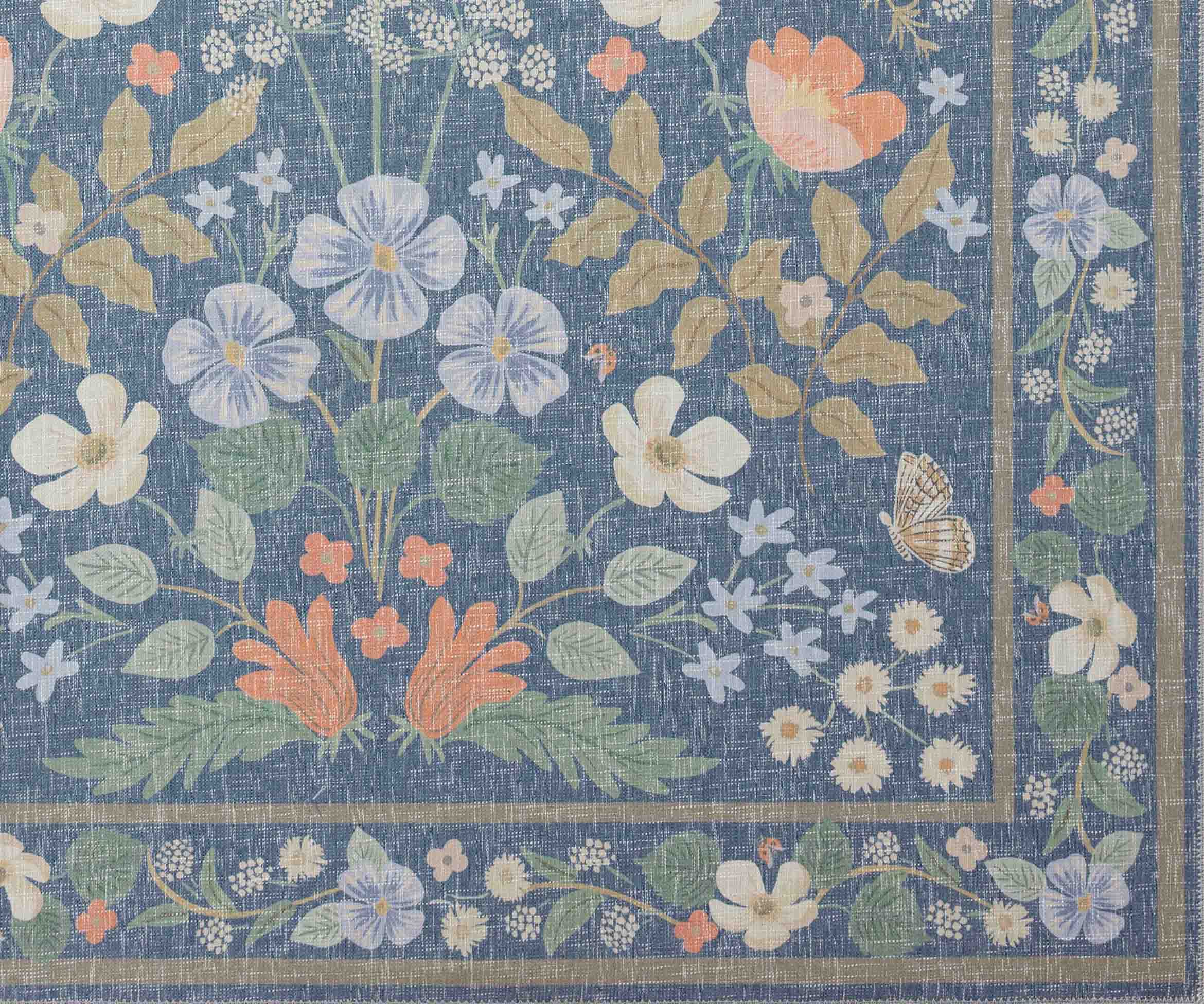 Cotswolds Willow Power Loomed Rug - Indigo