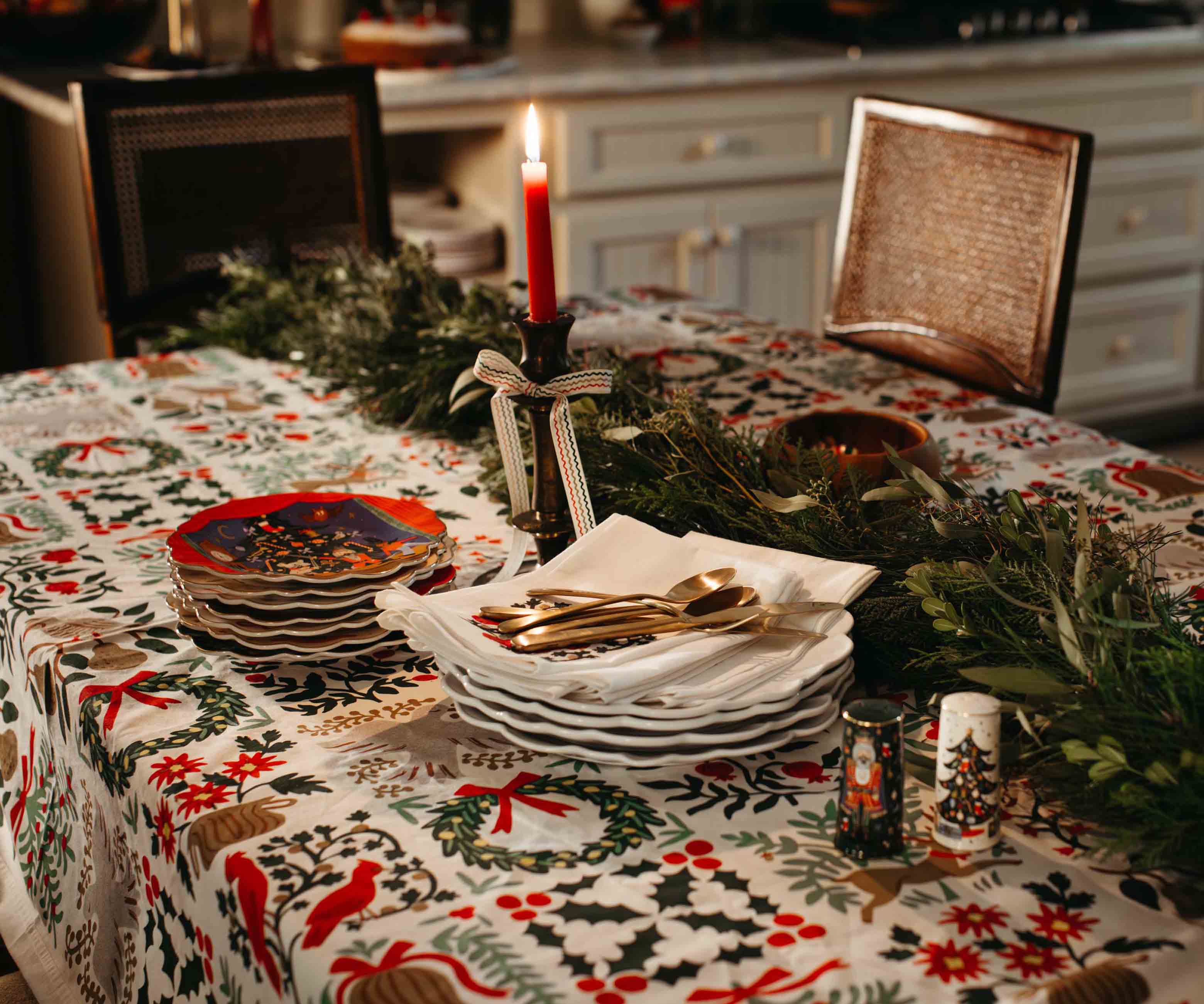 Cotton Tablecloth - Christmastide