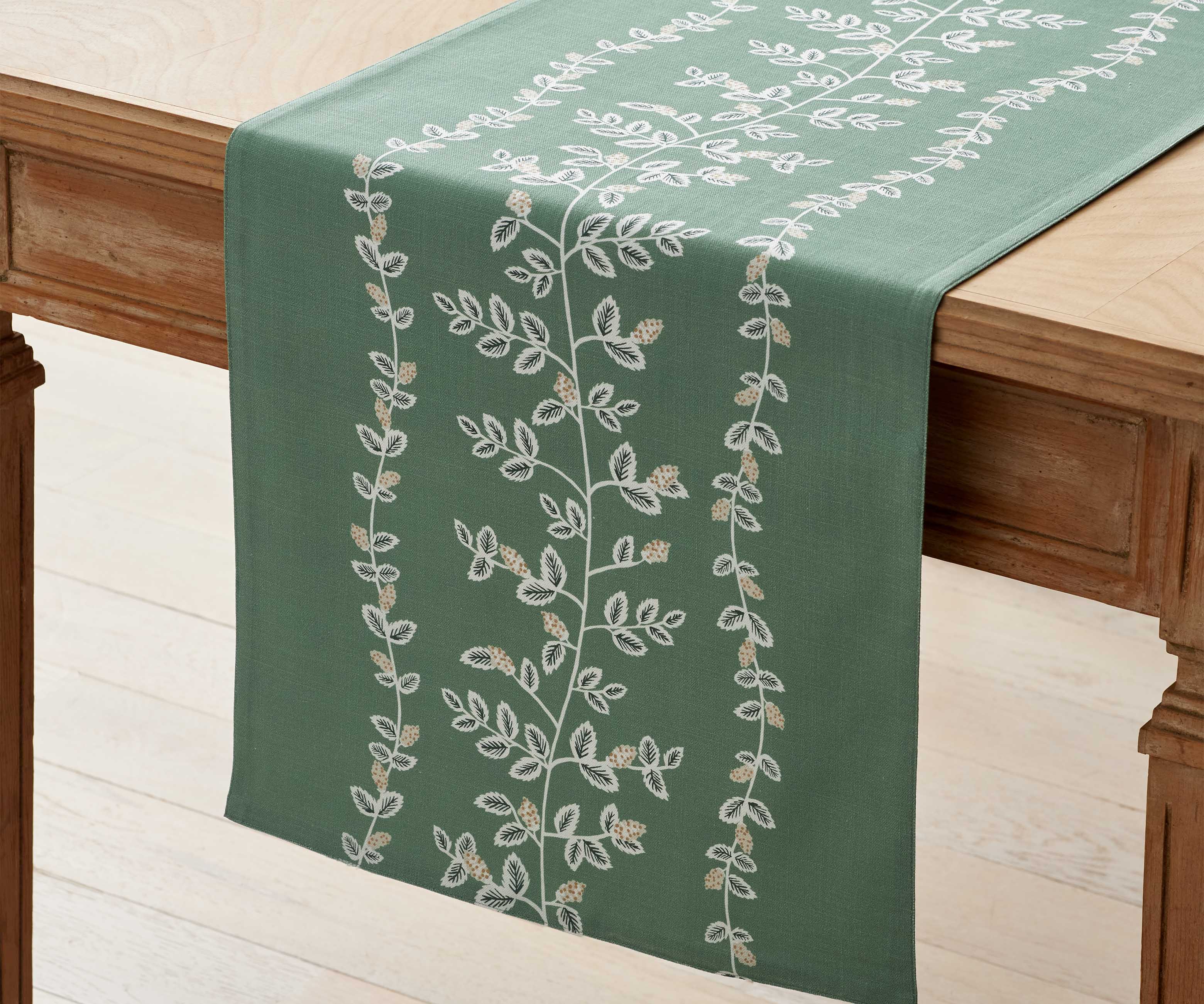Cotton Table Runner - Climbing Vines