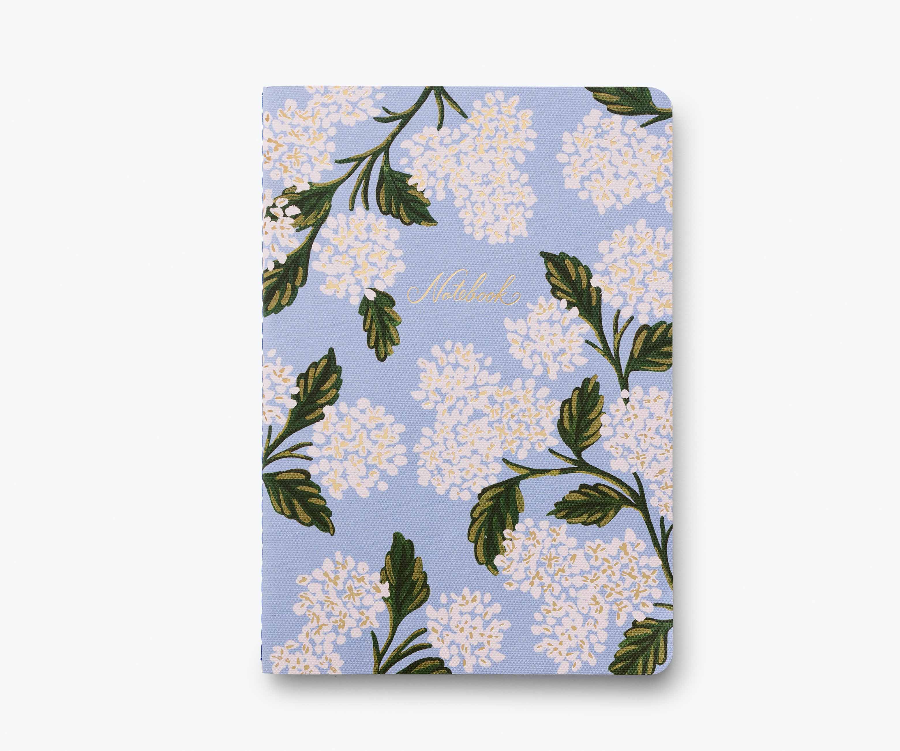 Stitched Notebook Set - Hydrangea