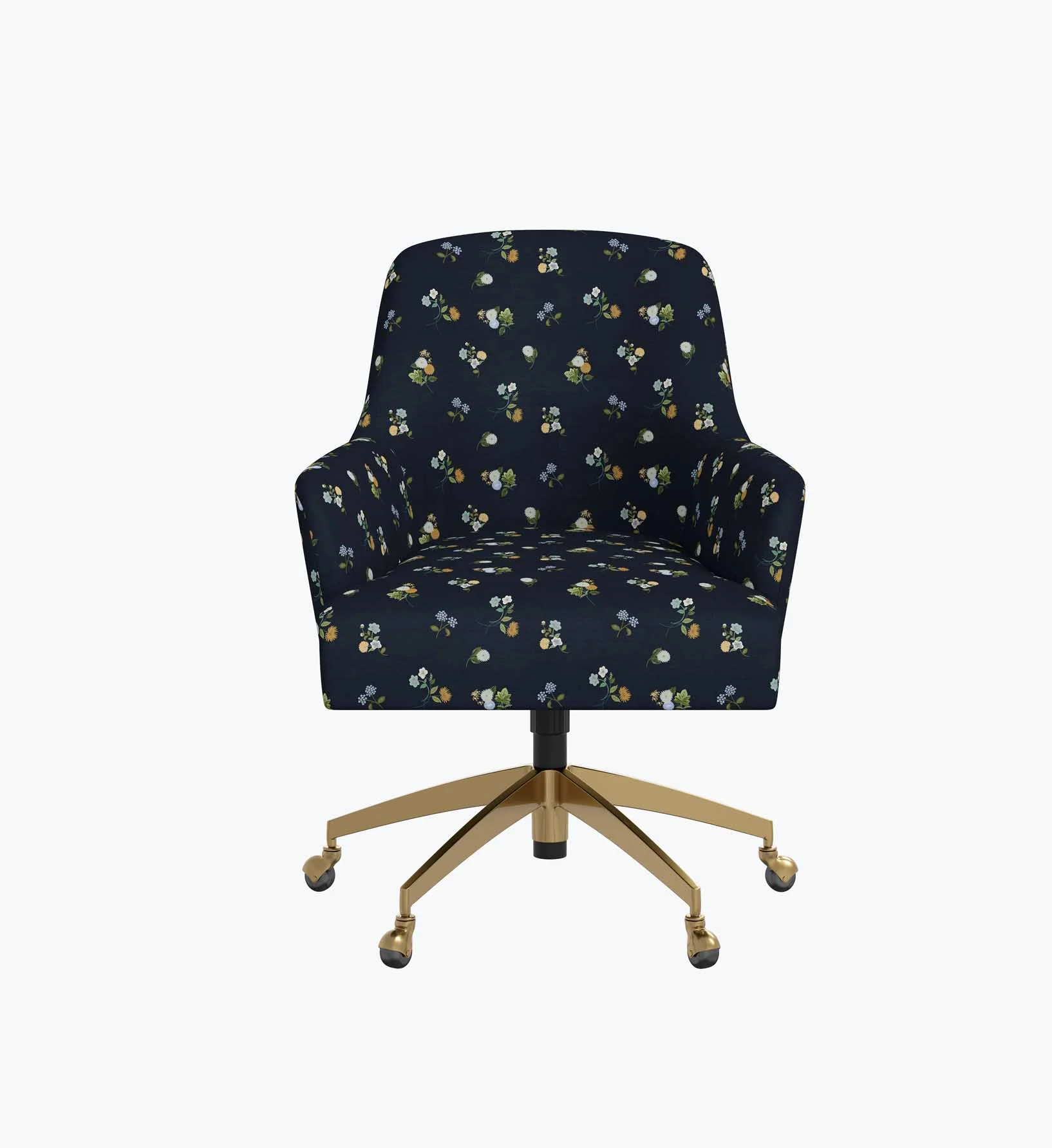 Cambridge Desk Chair - Ditsy Dahlia Navy