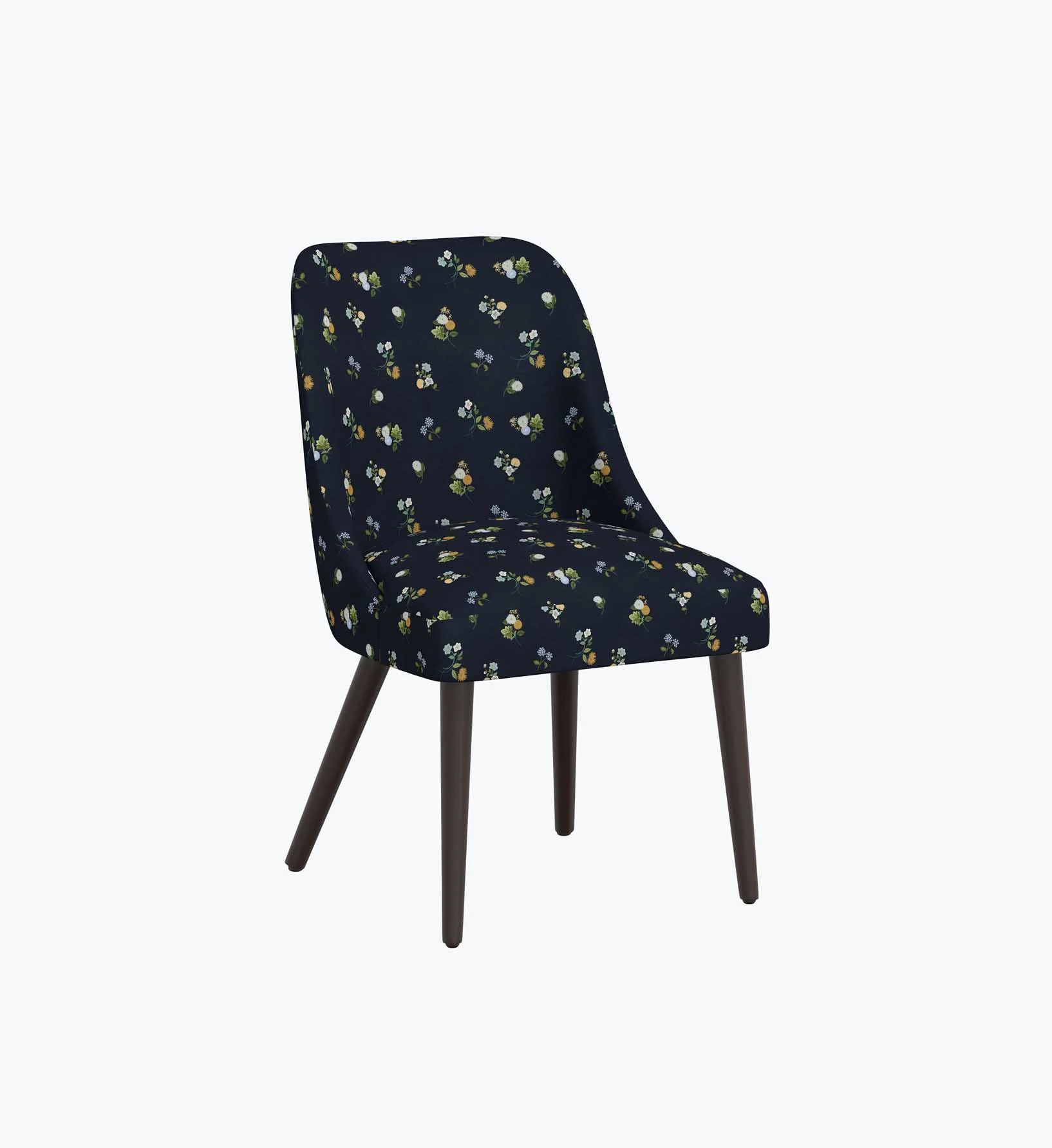 Clare Dining Chair - Ditsy Dahlia Navy