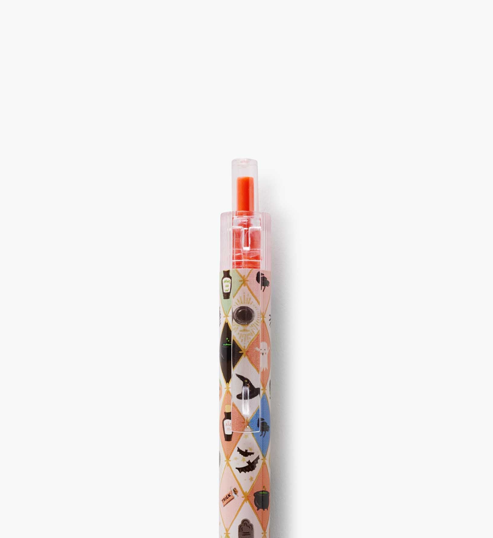 Gel Pen Set of 2 - Halloween Argyle