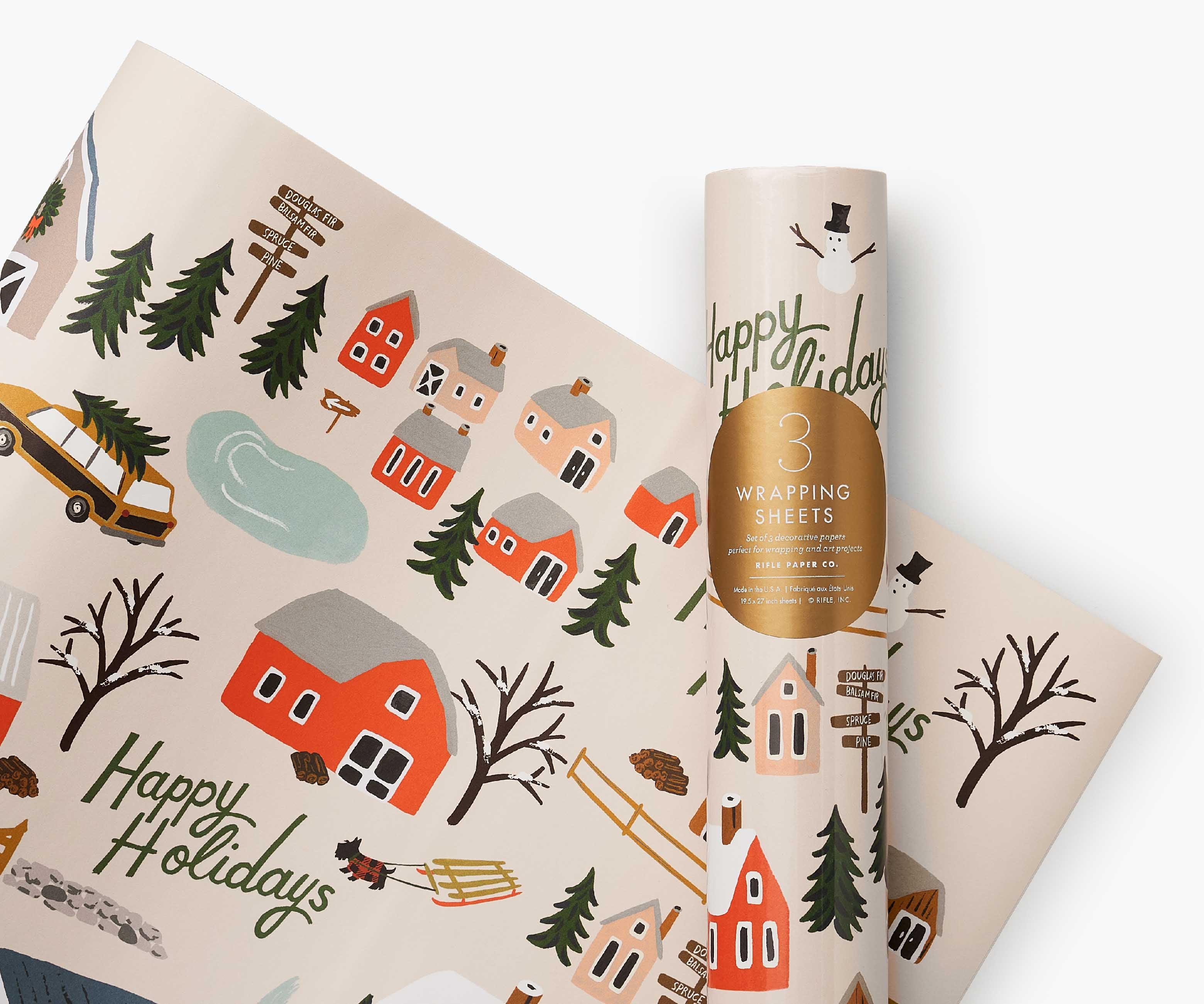 Holiday Wrapping Sheets - Holiday Tree Farm